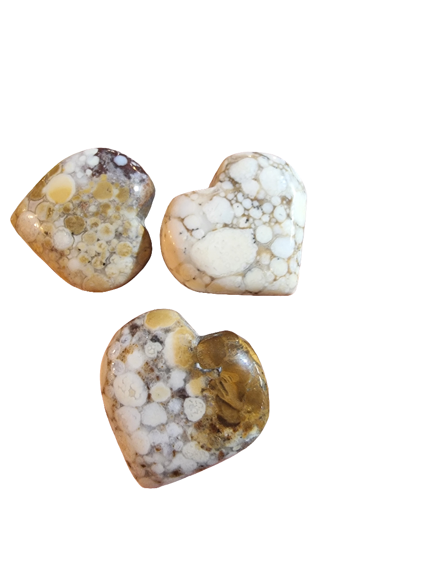 Spotted Agate Heart