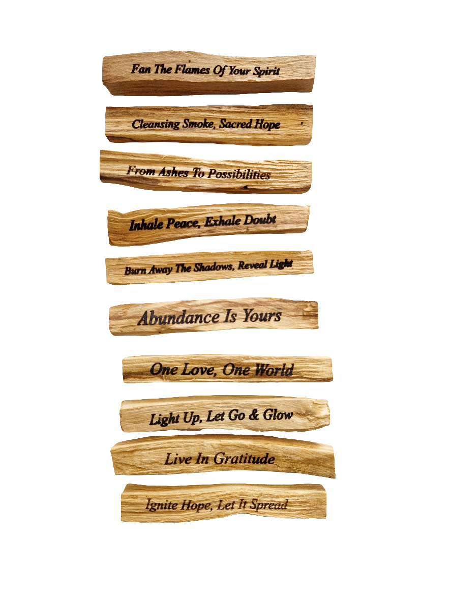Palo Santo Affirmation Set