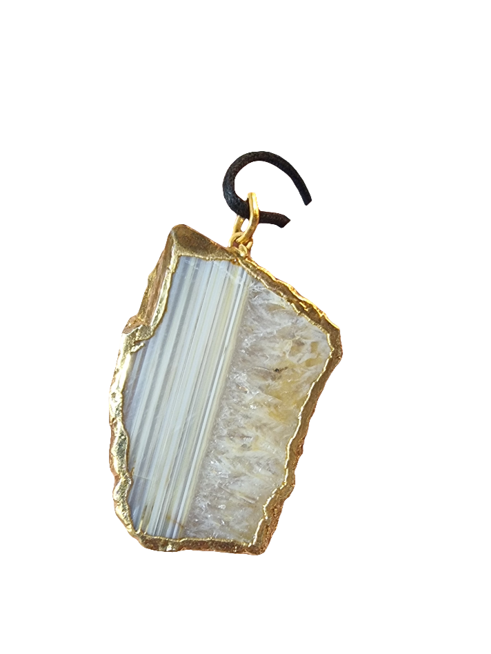 Agate Slice Pendant