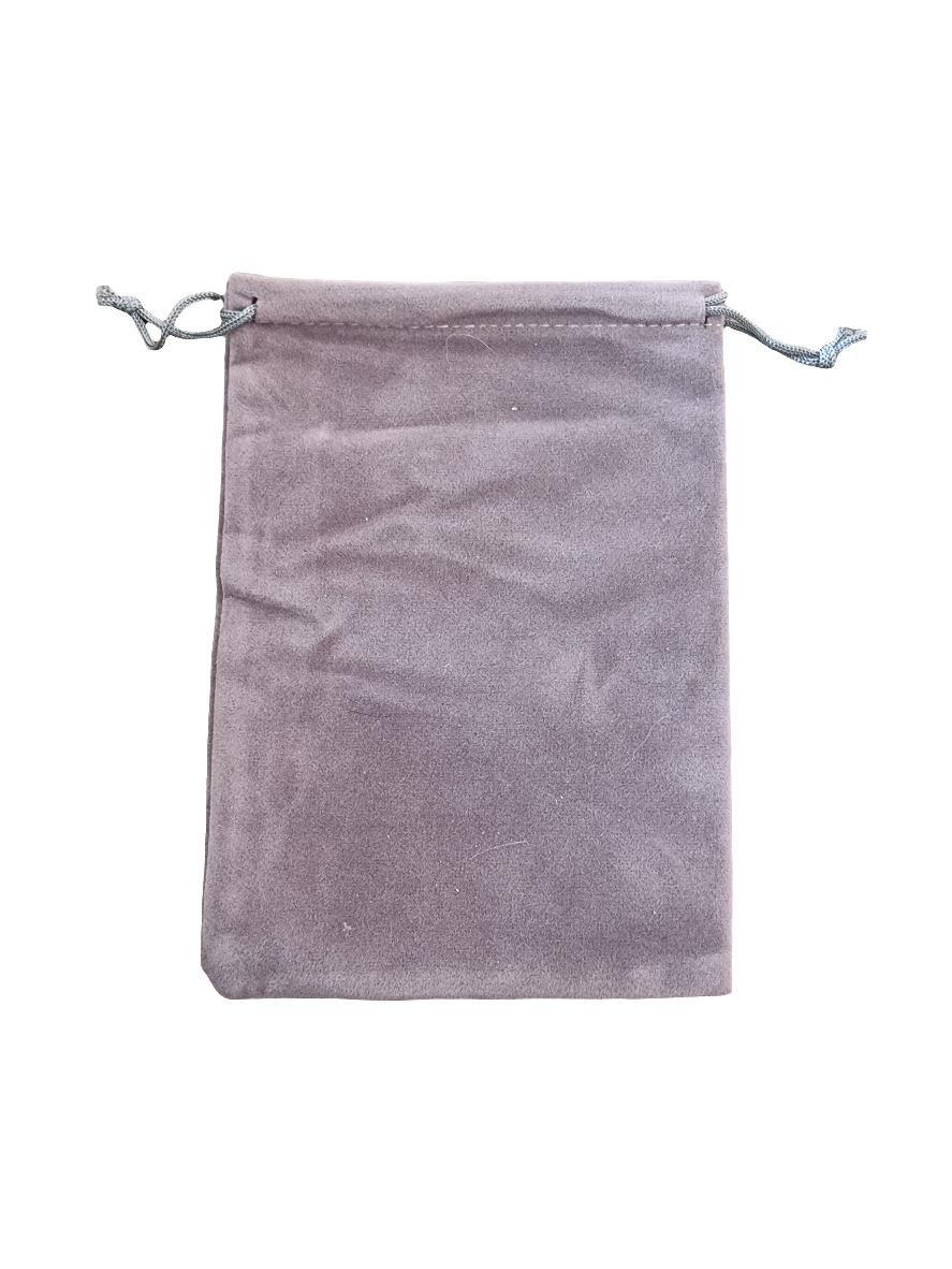 Grey Velvet Pouch