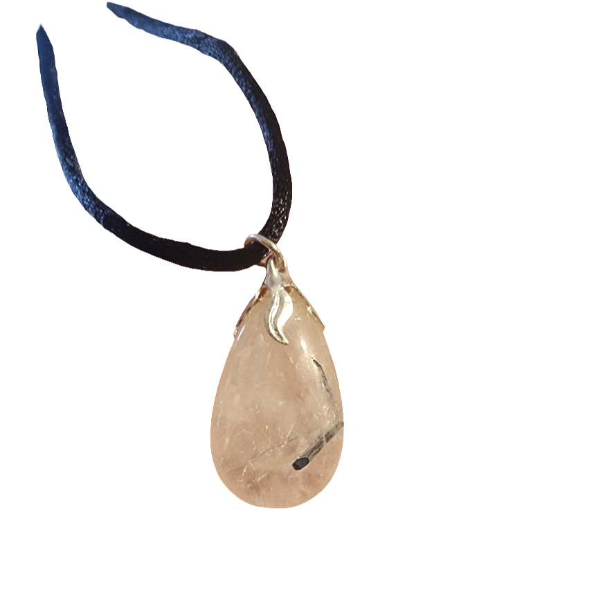 Tourmalinated Quartz Pendant