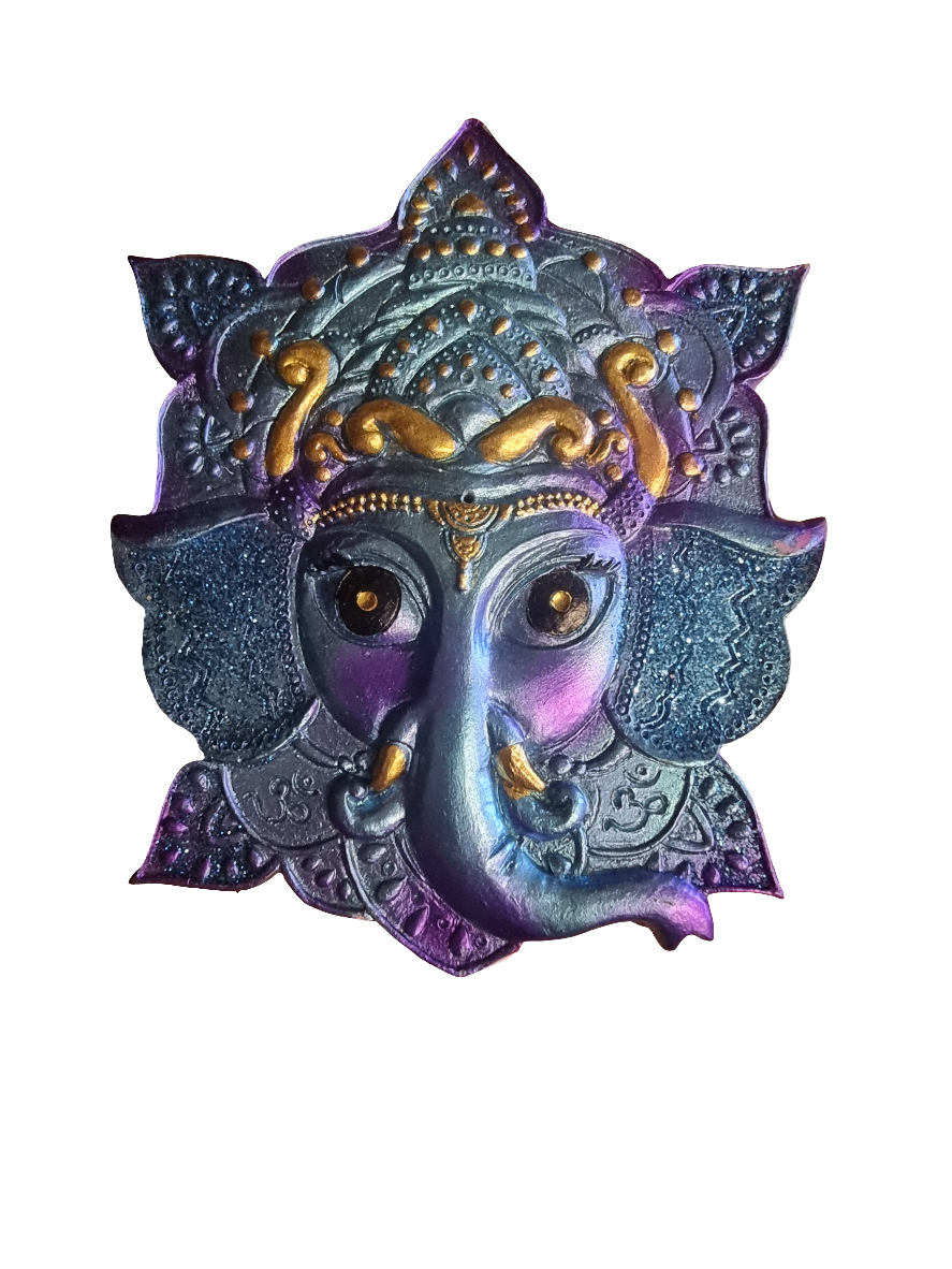 Blue Ganesh Incense Holder