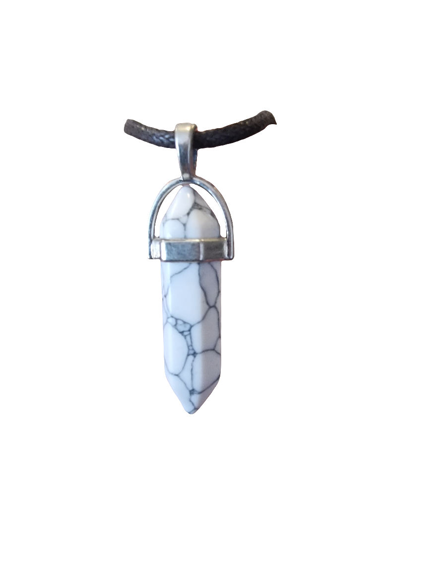 Howlite Point Pendant