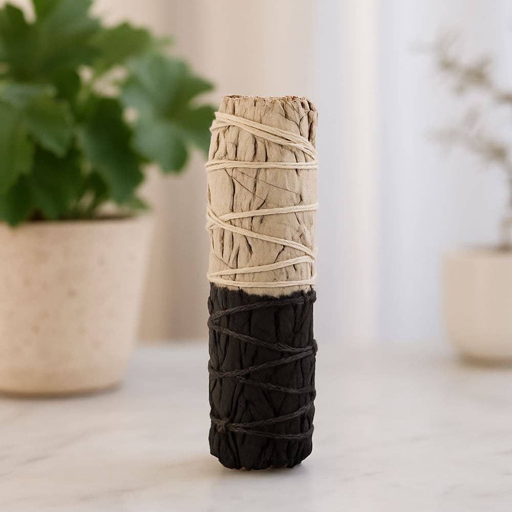 Reversible Black & White Sage Smudge Stick
