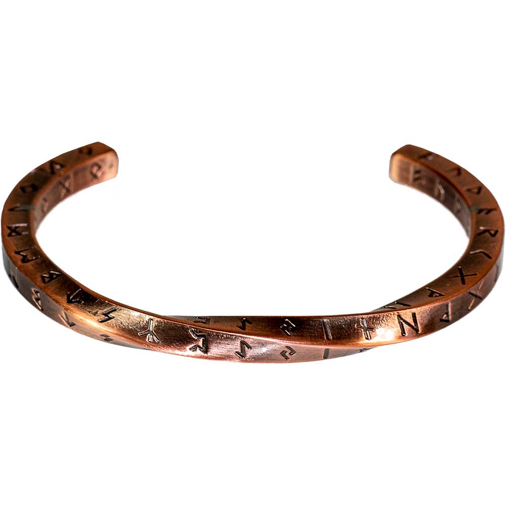 Stainless Steel Viking Rune Twist Bracelet