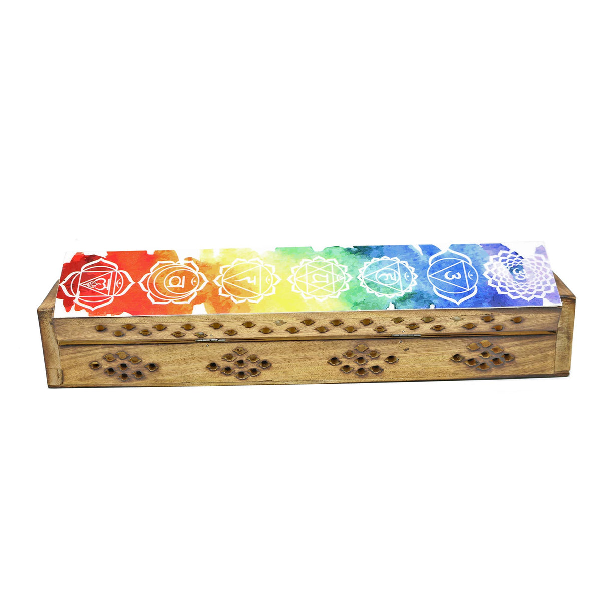 7 Chakra Wooden Incense Box