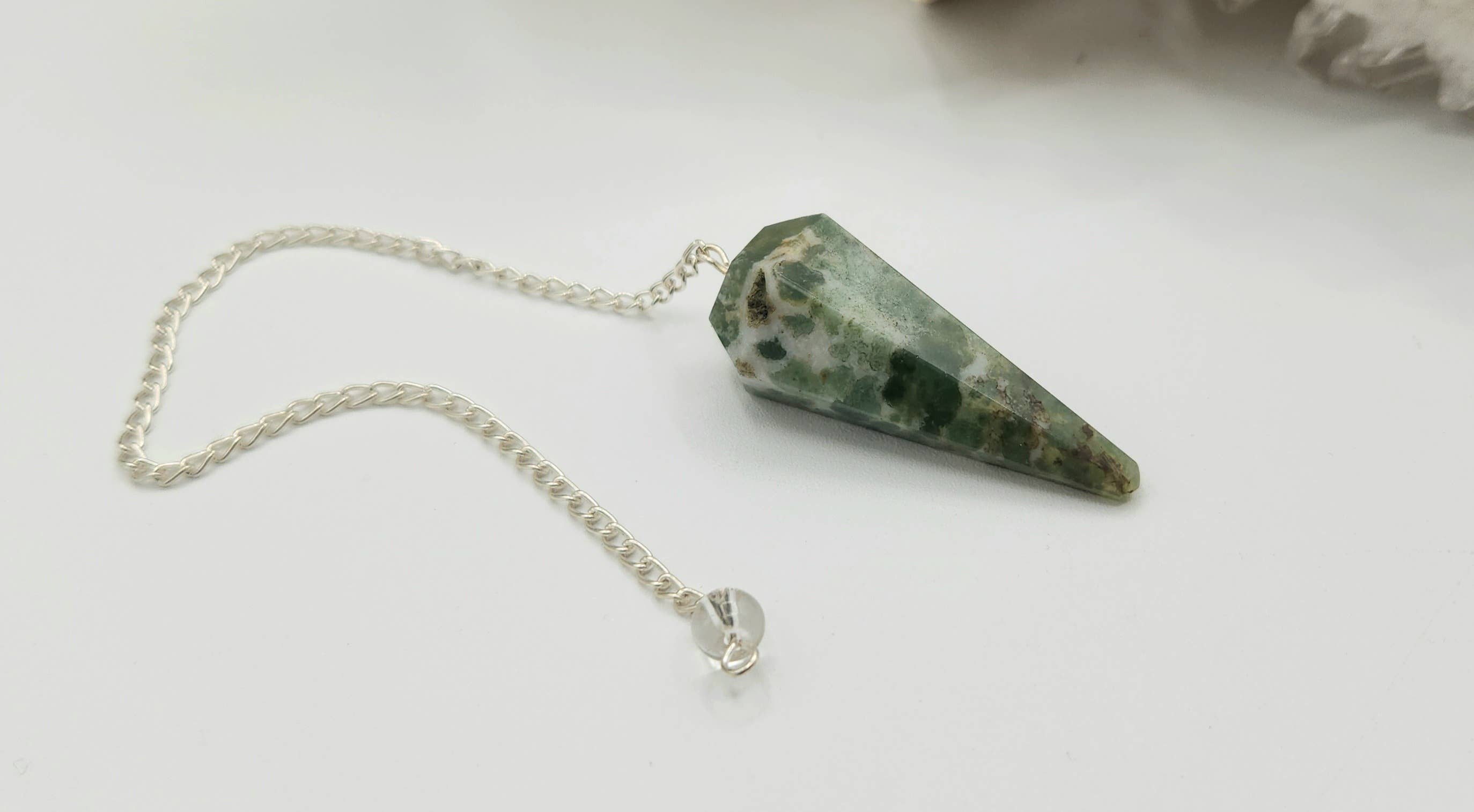 Moss Agate Pendulum