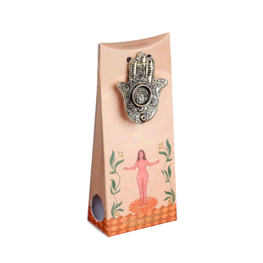 Patchouli Incense Cones & Burner (Find Your Centre)