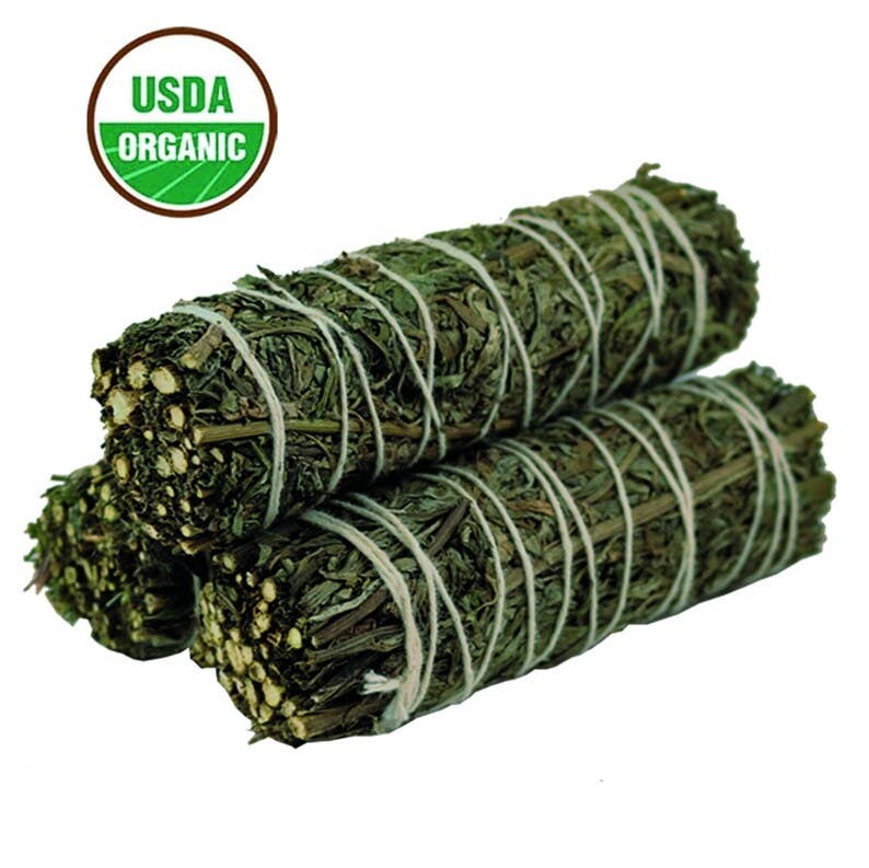 Mugwort Smudge Stick (4 Inch)