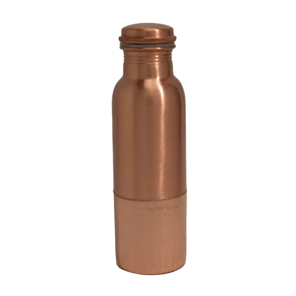 Pure Copper Water Bottle (Half Hammered)