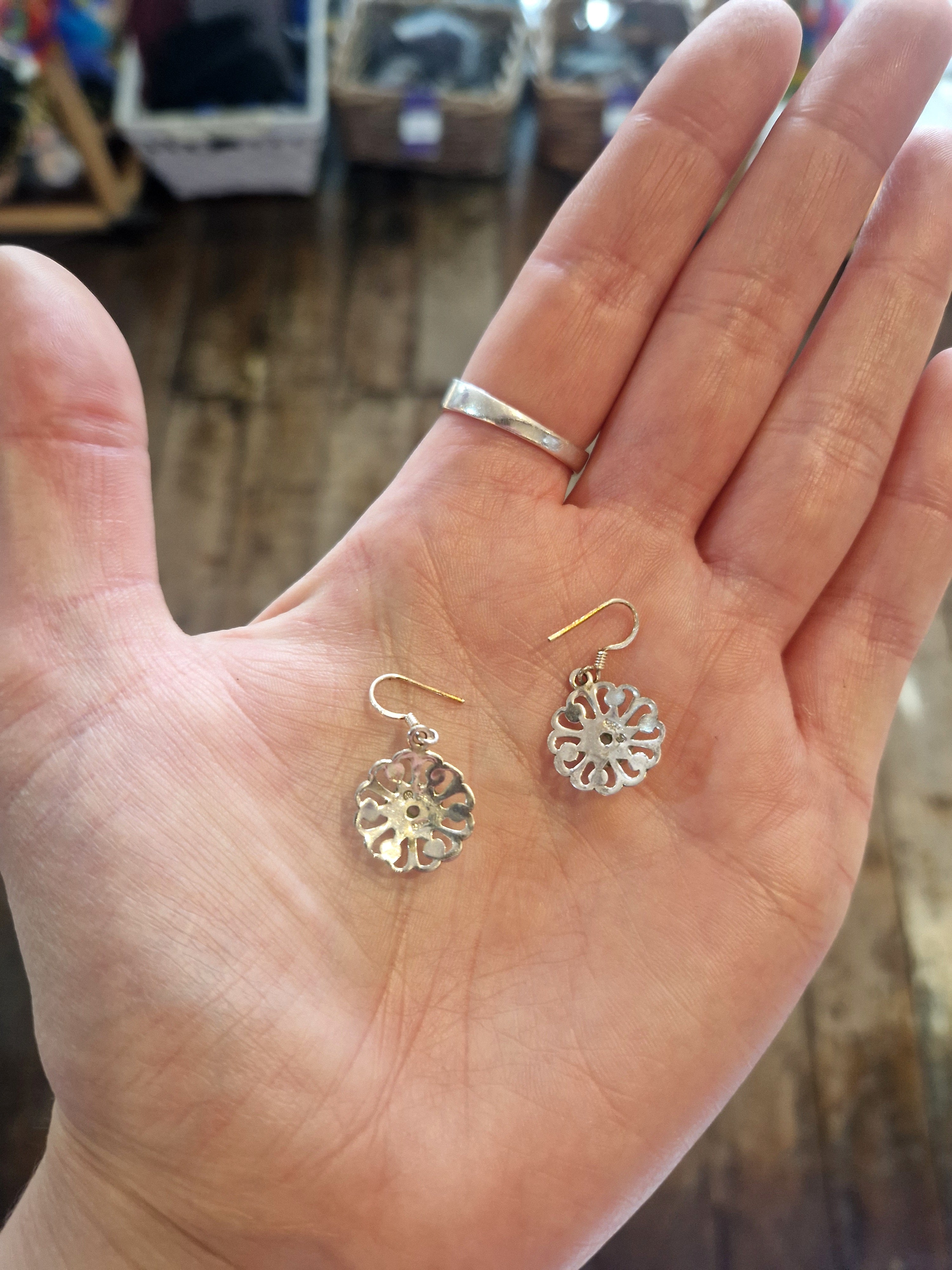 Moonstone Silver Earrings