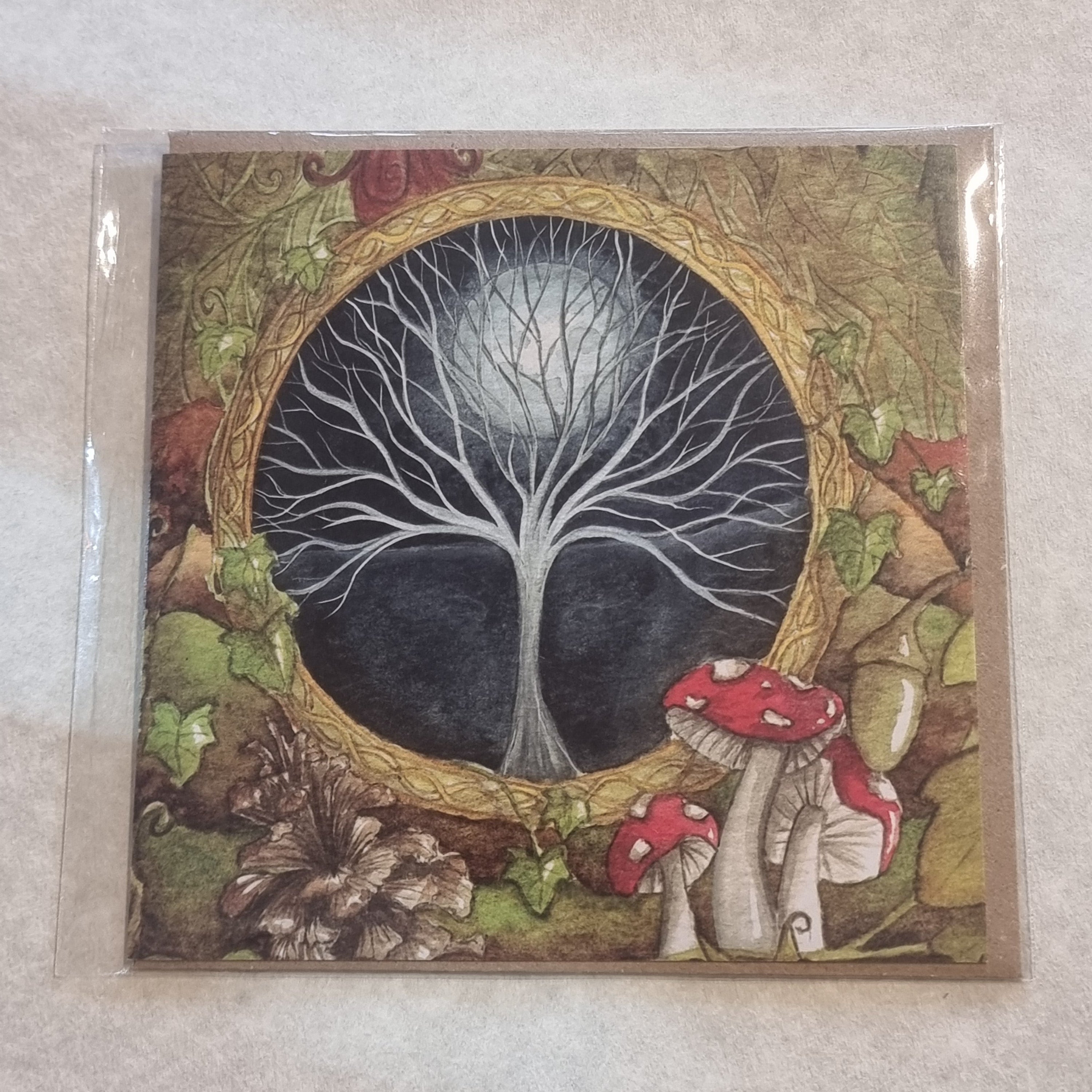 Mushroom Tree of Life Card
