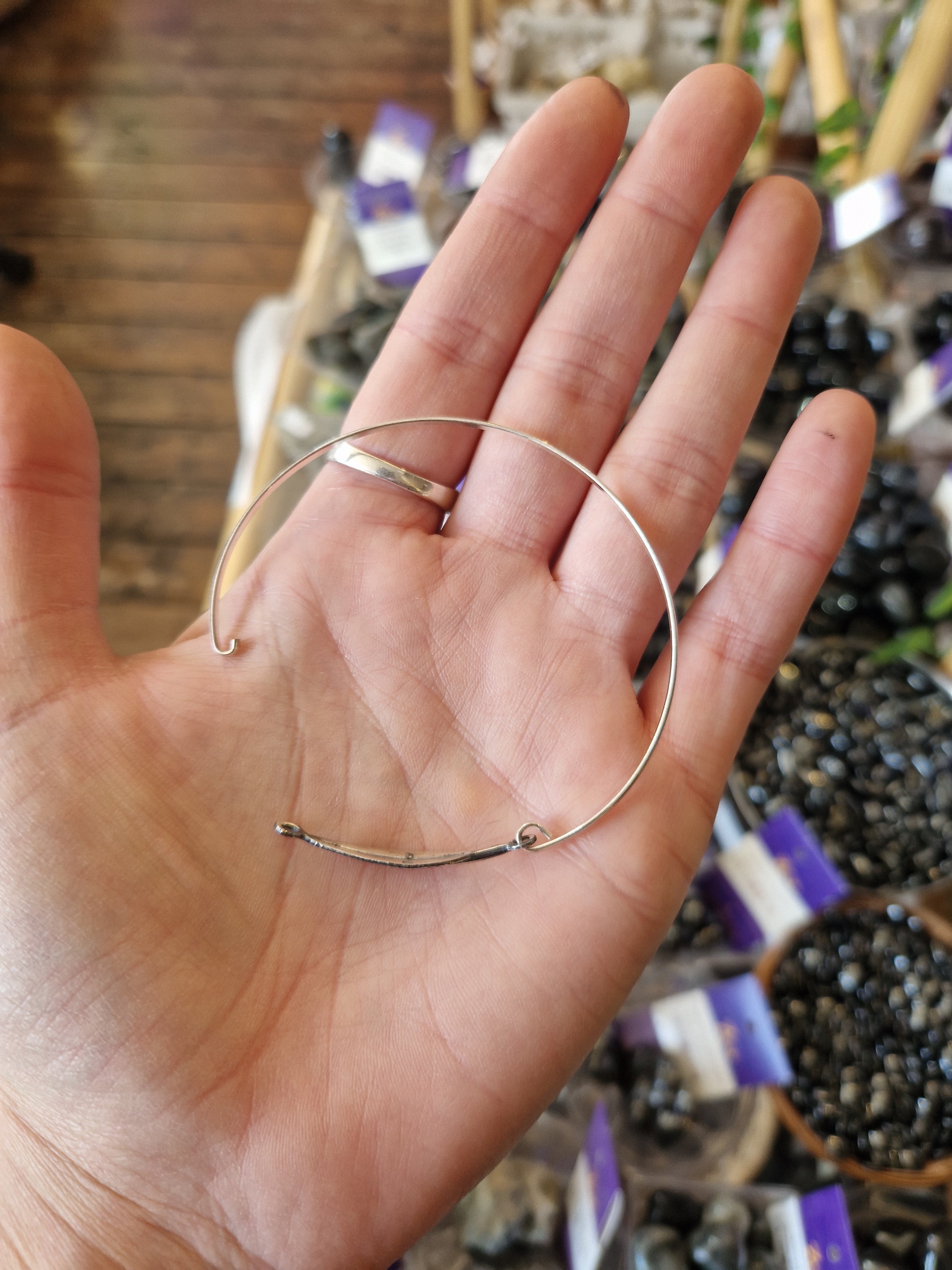 Silver Leaf Cuff Bracelet