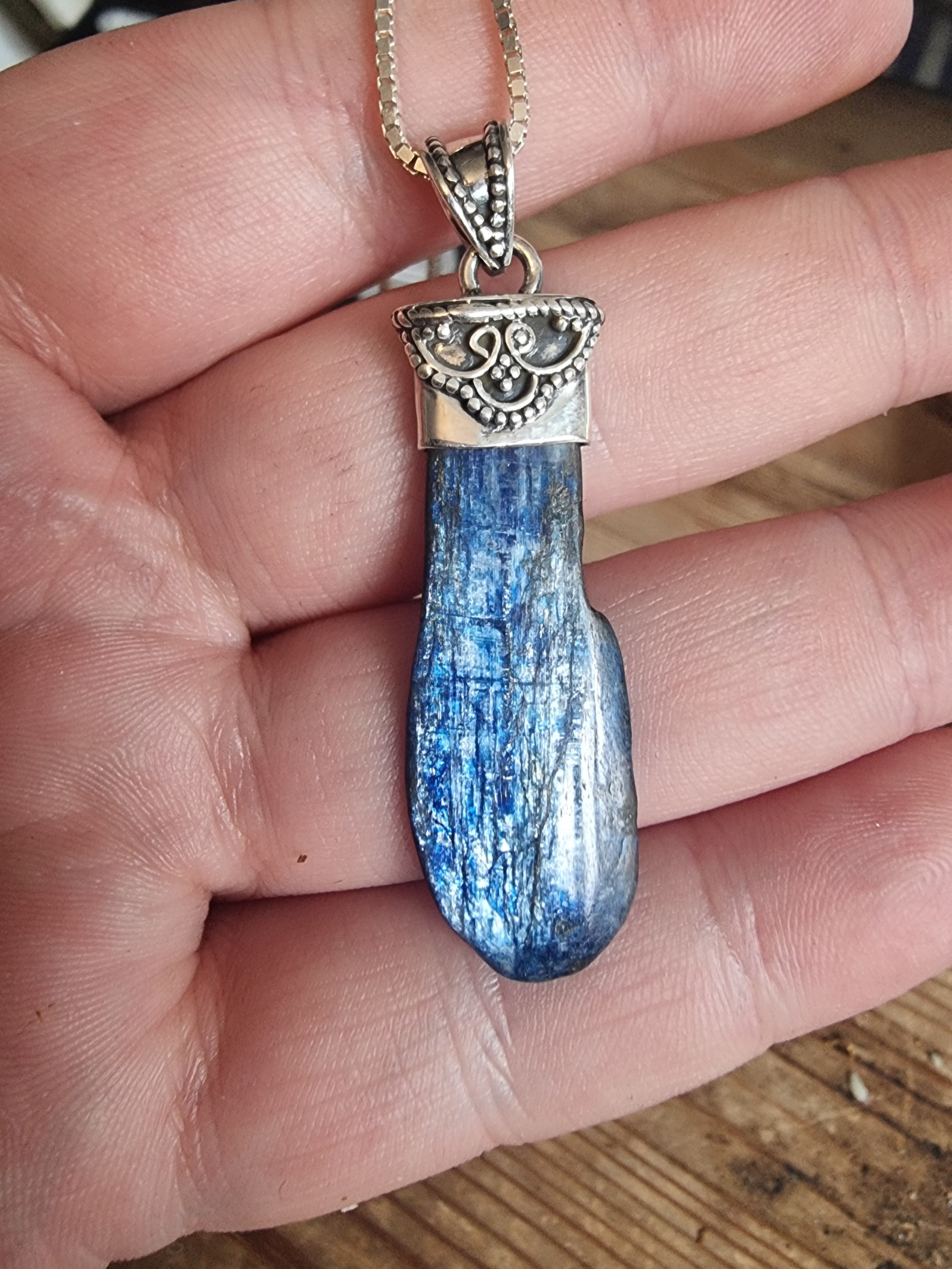 Kyanite Silver Necklace