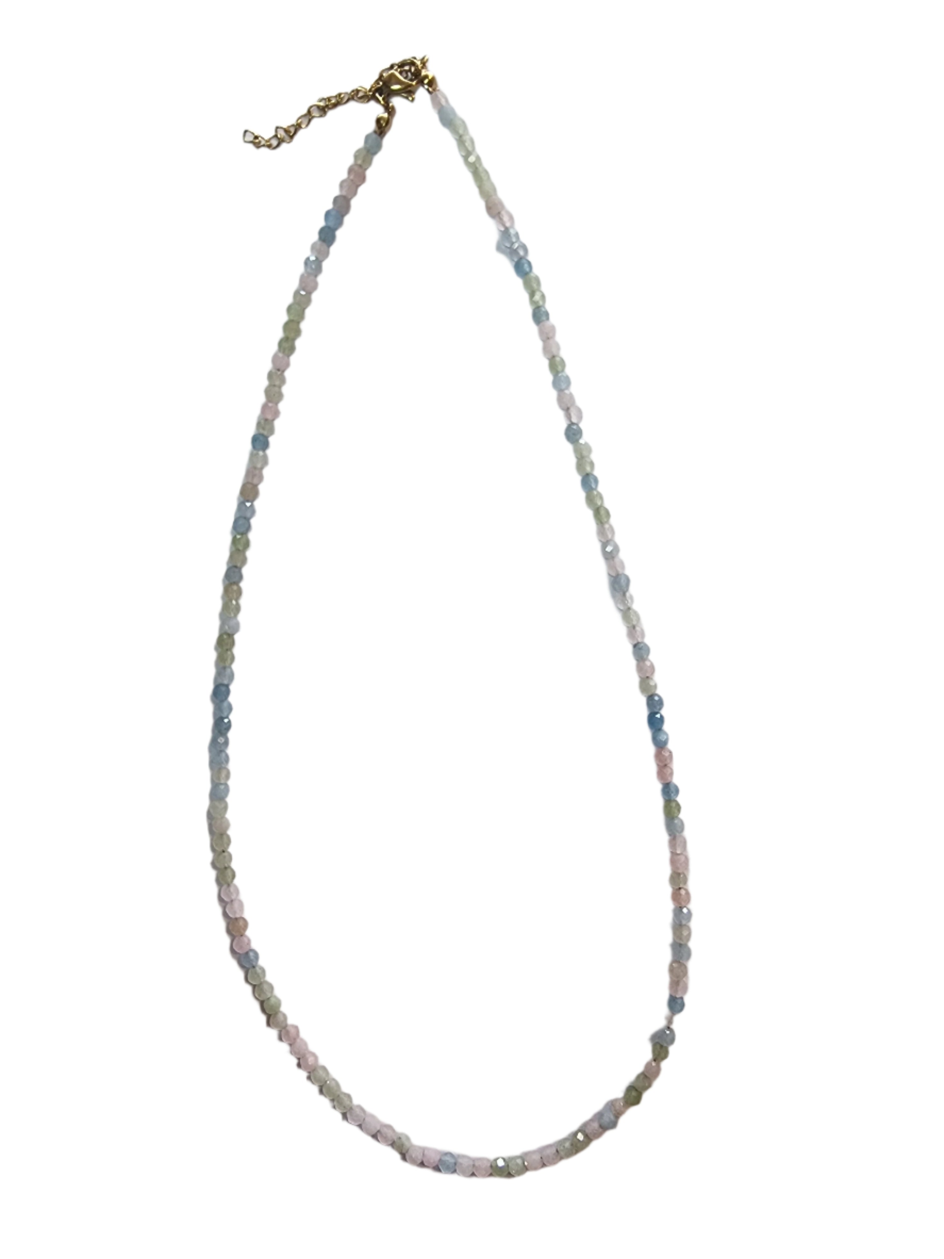 Morganite Faceted Necklace