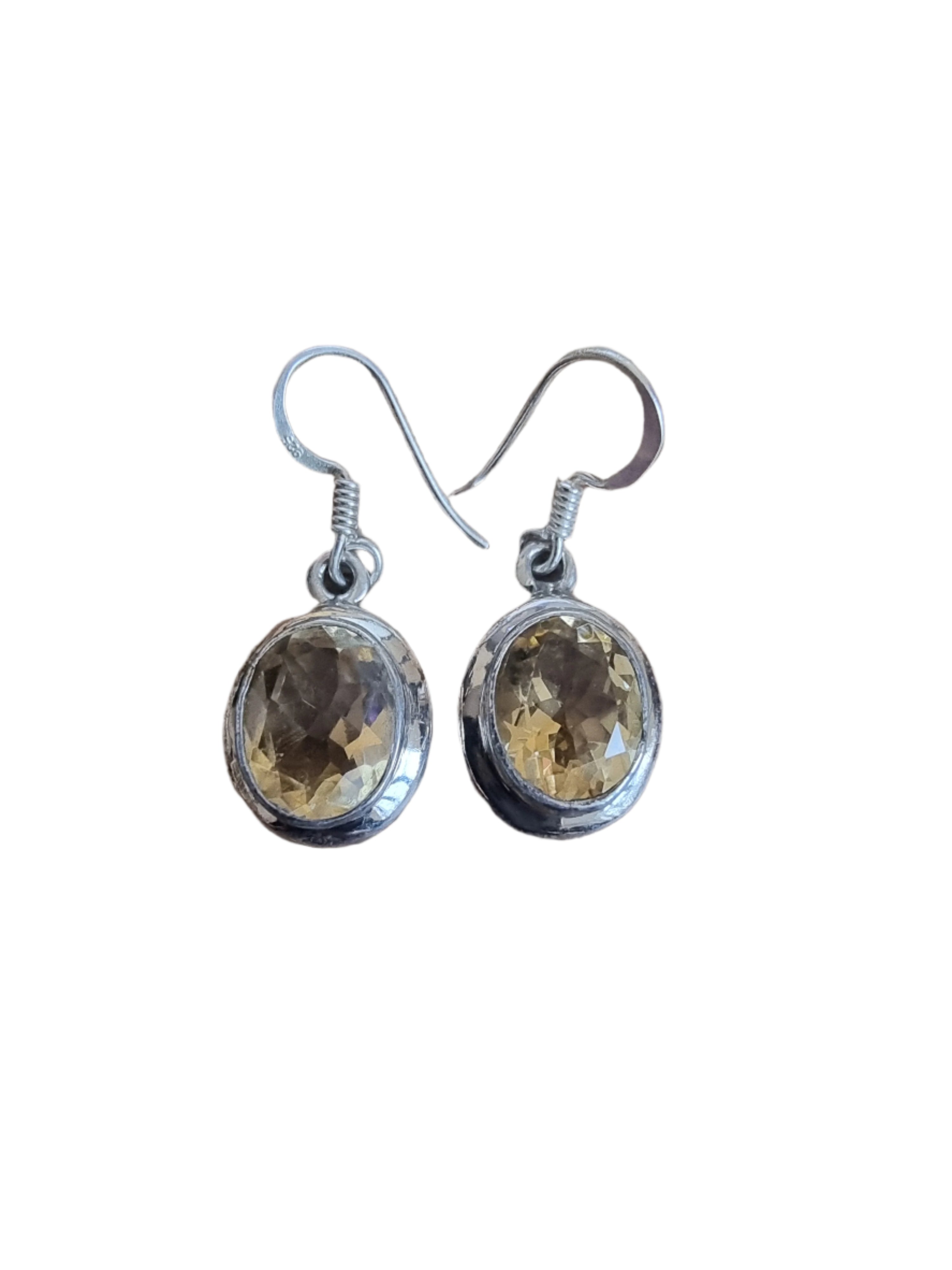 Citrine Silver Earrings