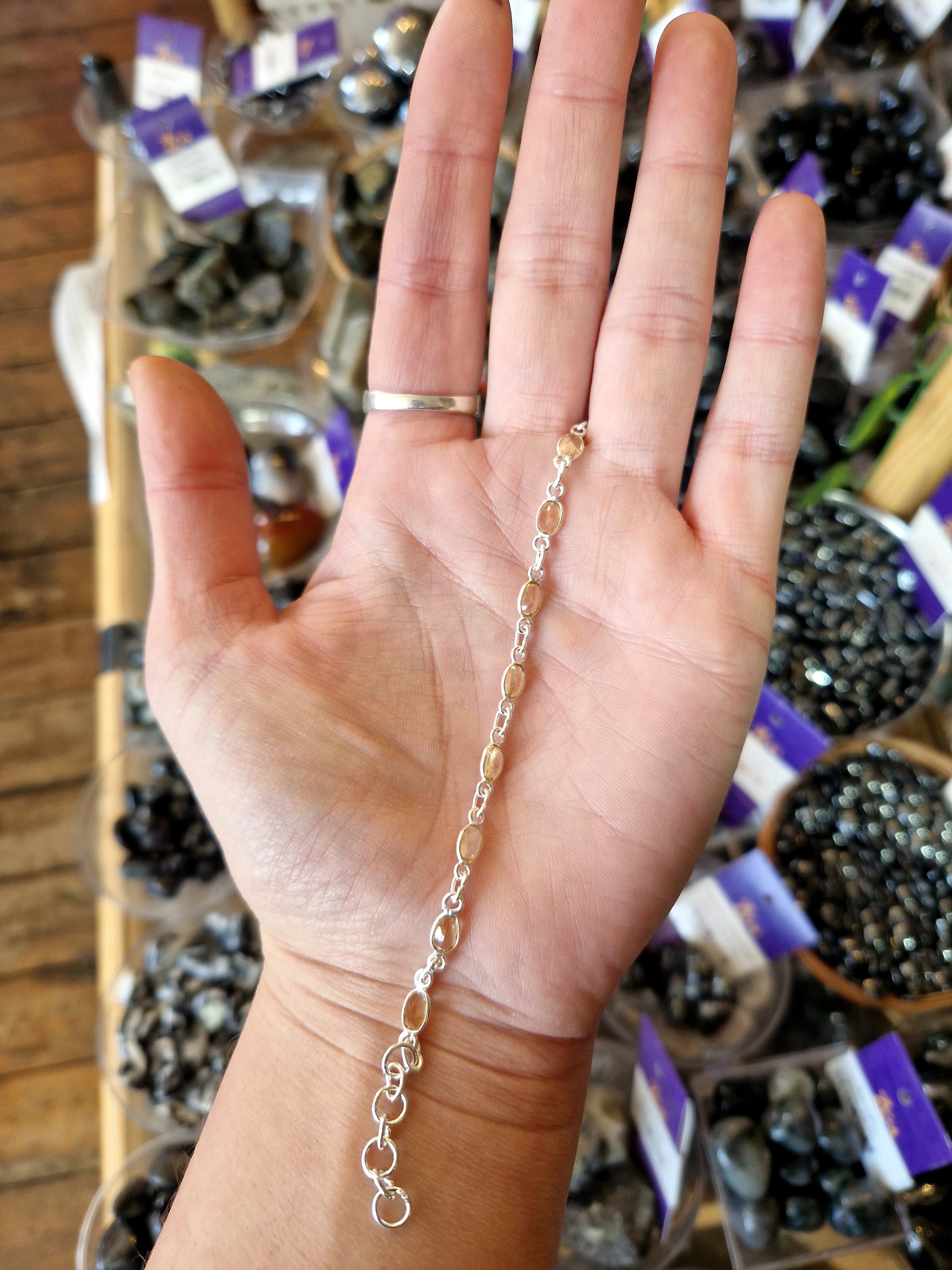 Citrine Silver Bracelet