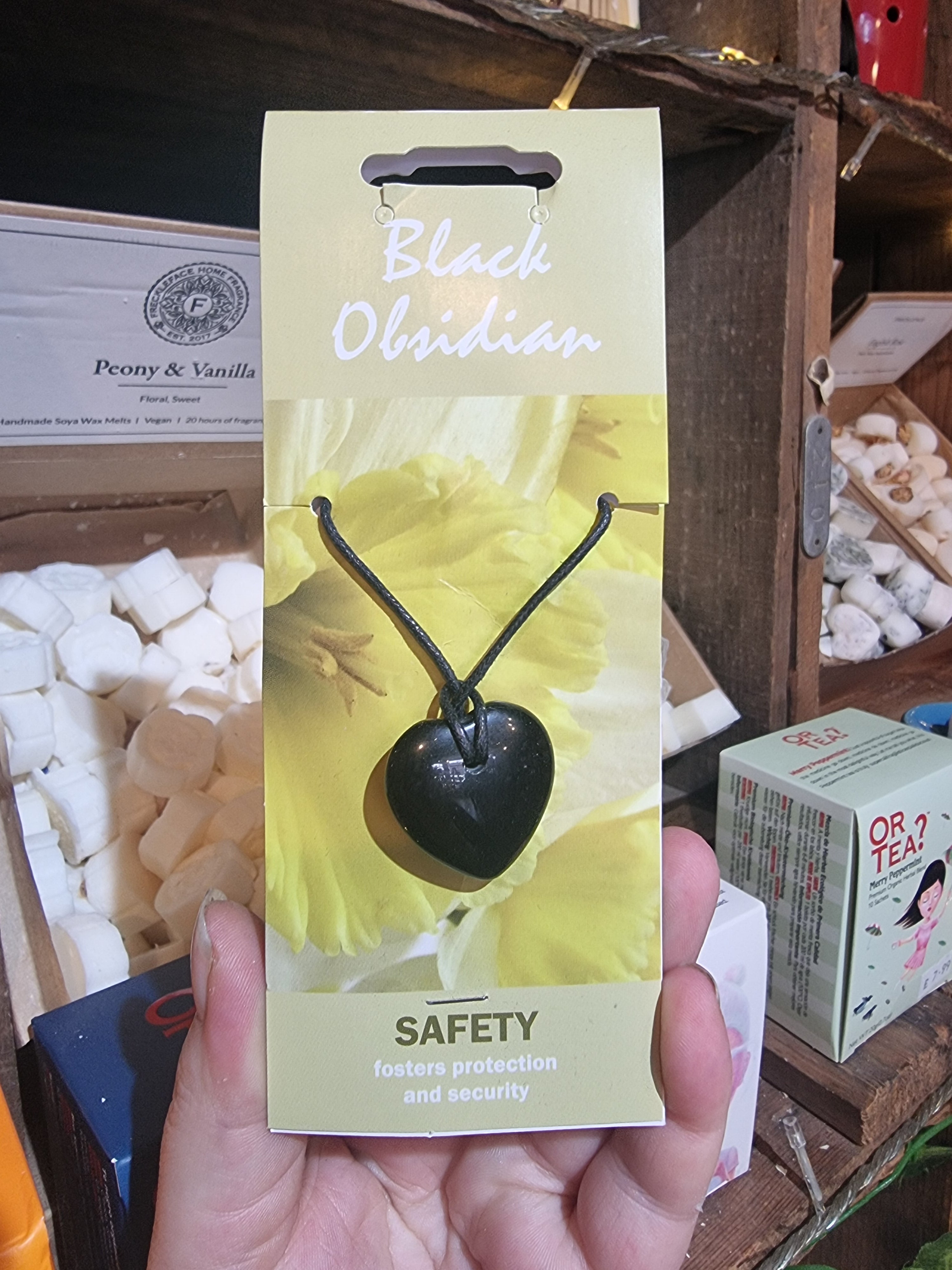 Black Obsidian Heart Pendant