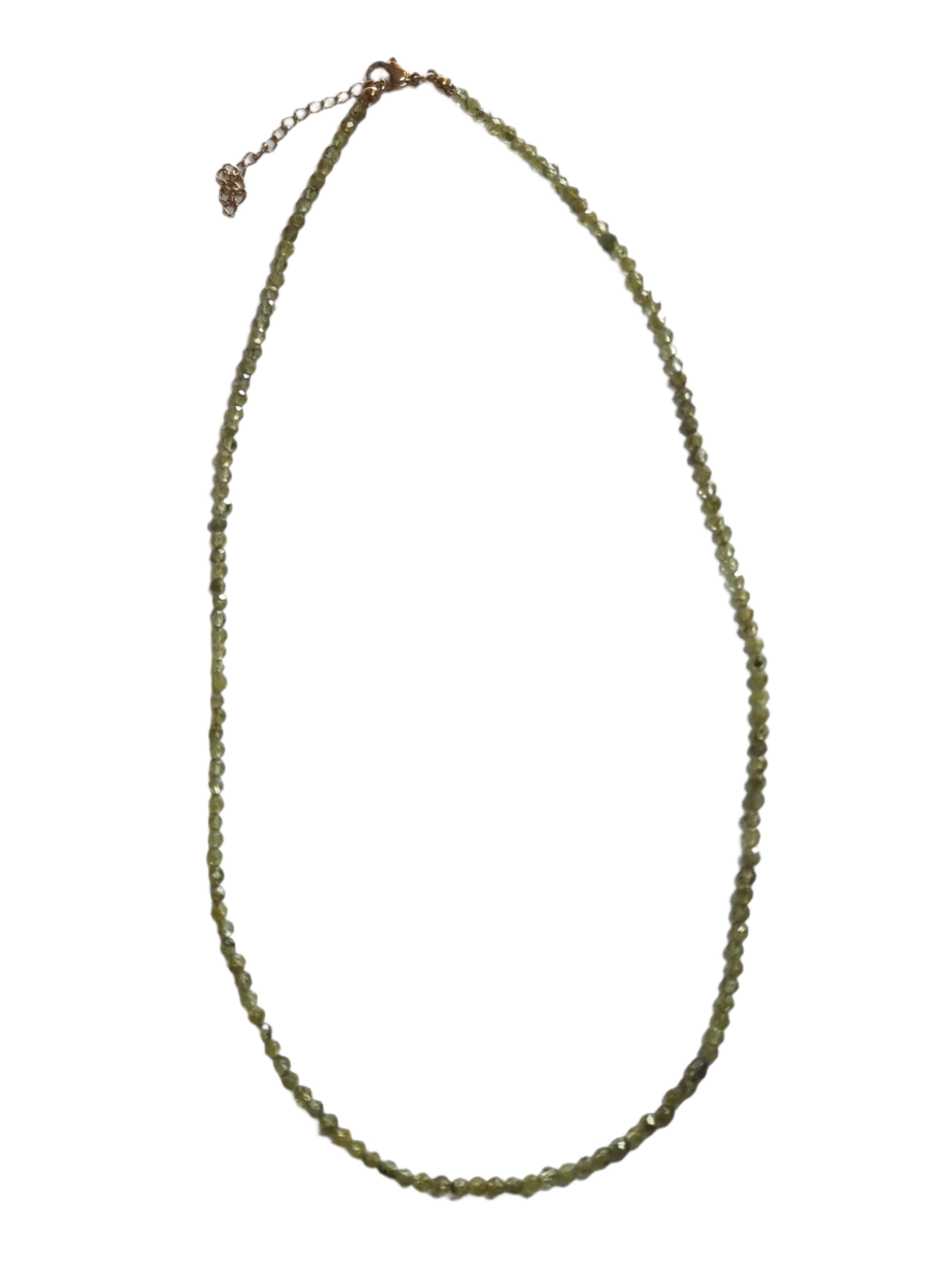 Peridot Faceted Necklace