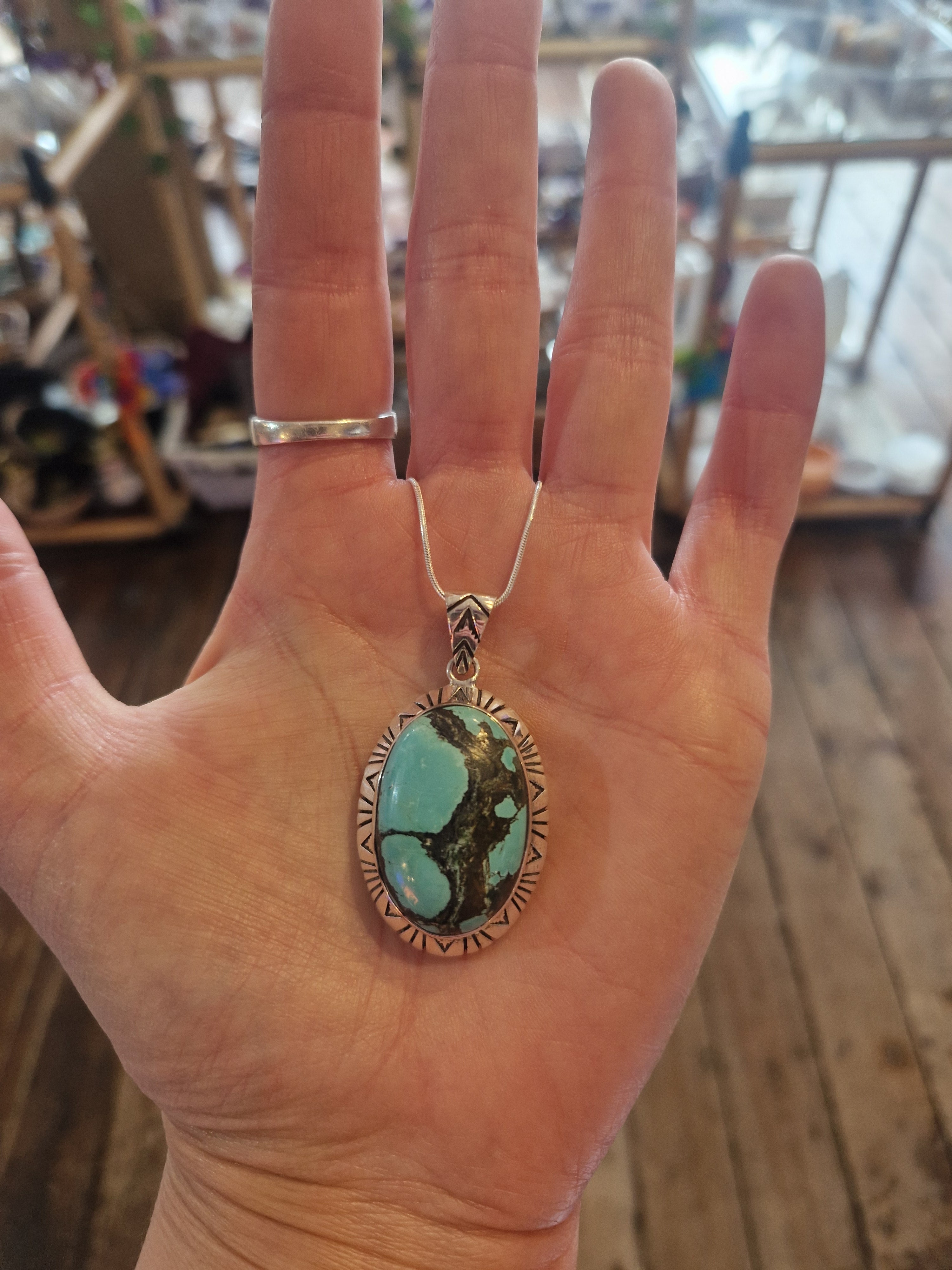 Turquoise Silver Necklace