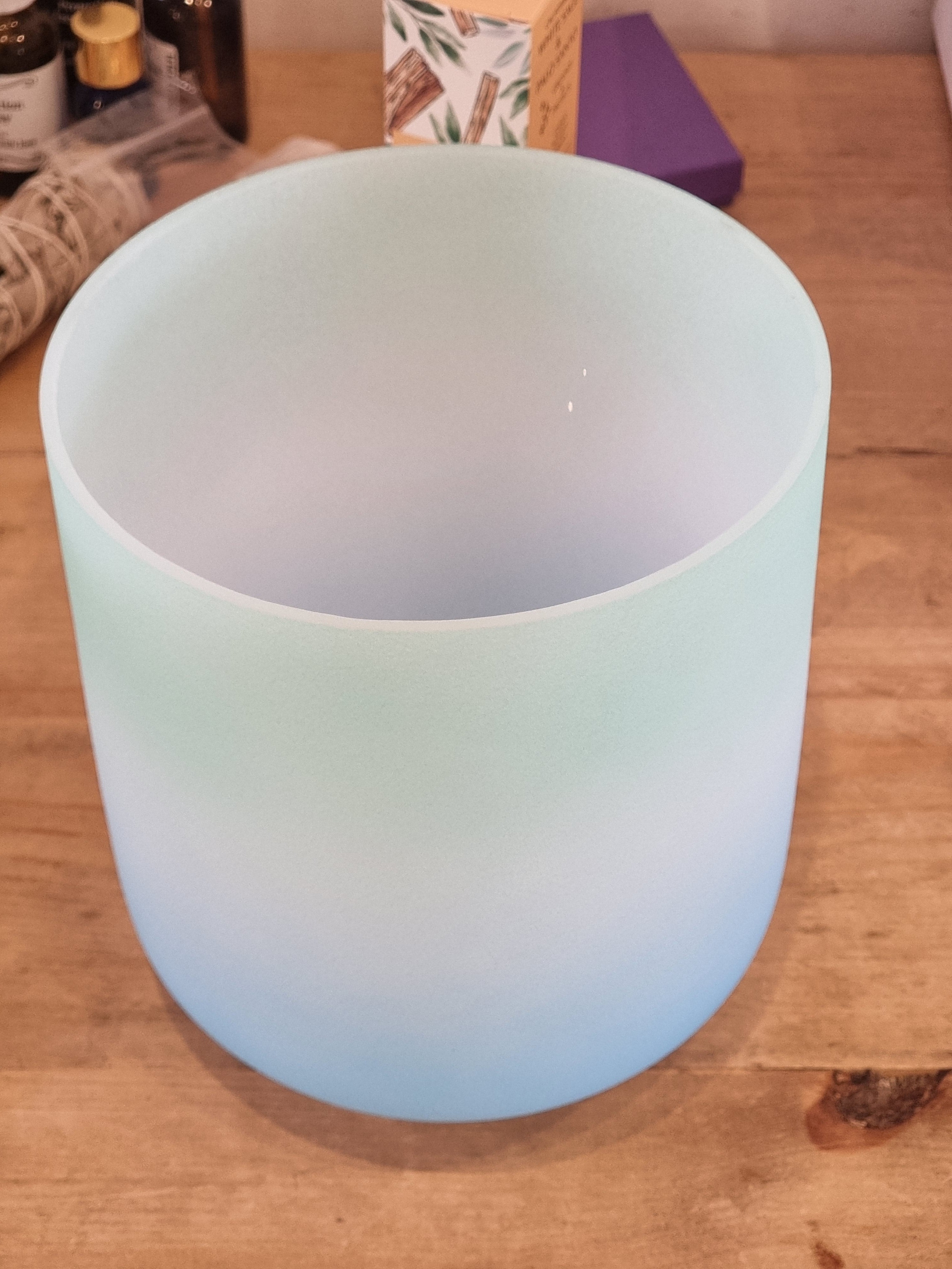 Crystal Singing Bowl (Blue)