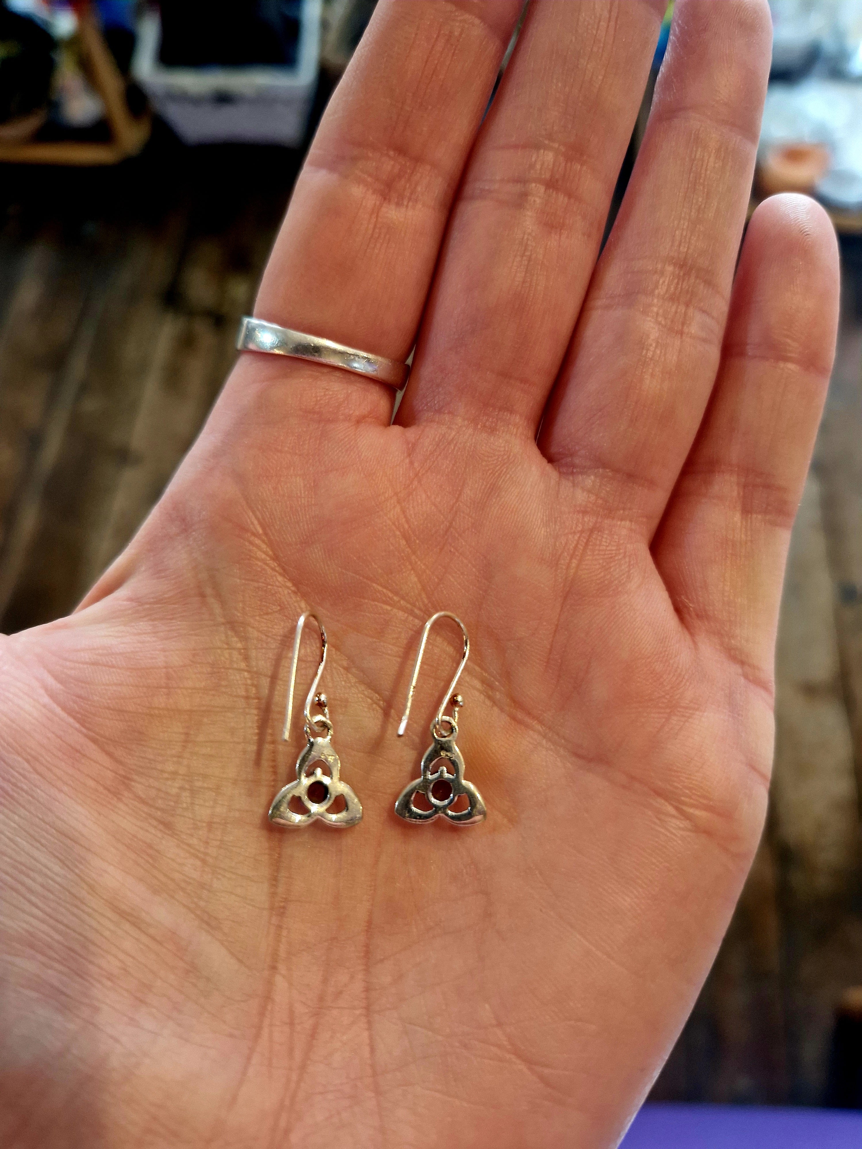 Amethyst Silver Earrings