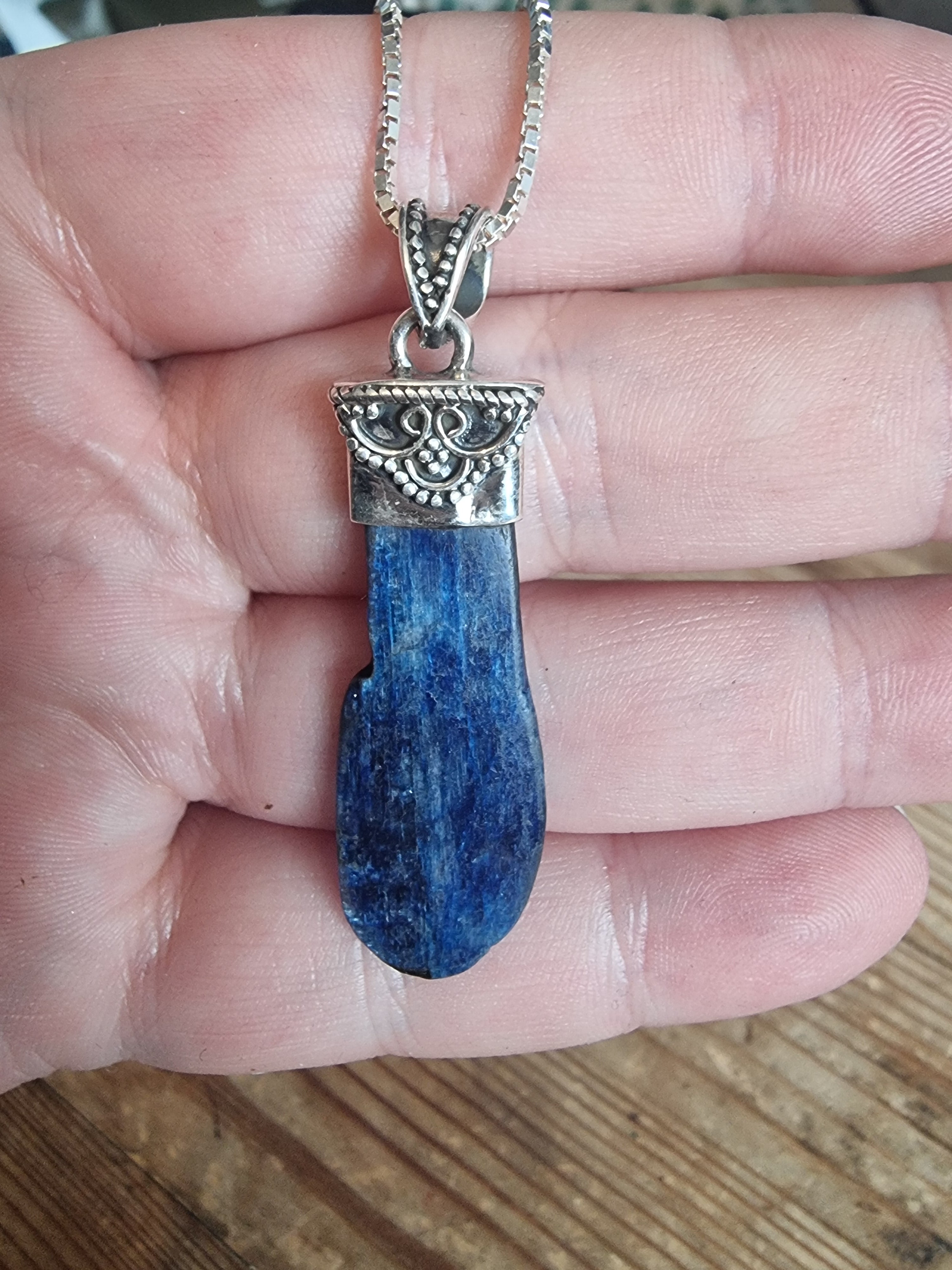 Kyanite Silver Necklace
