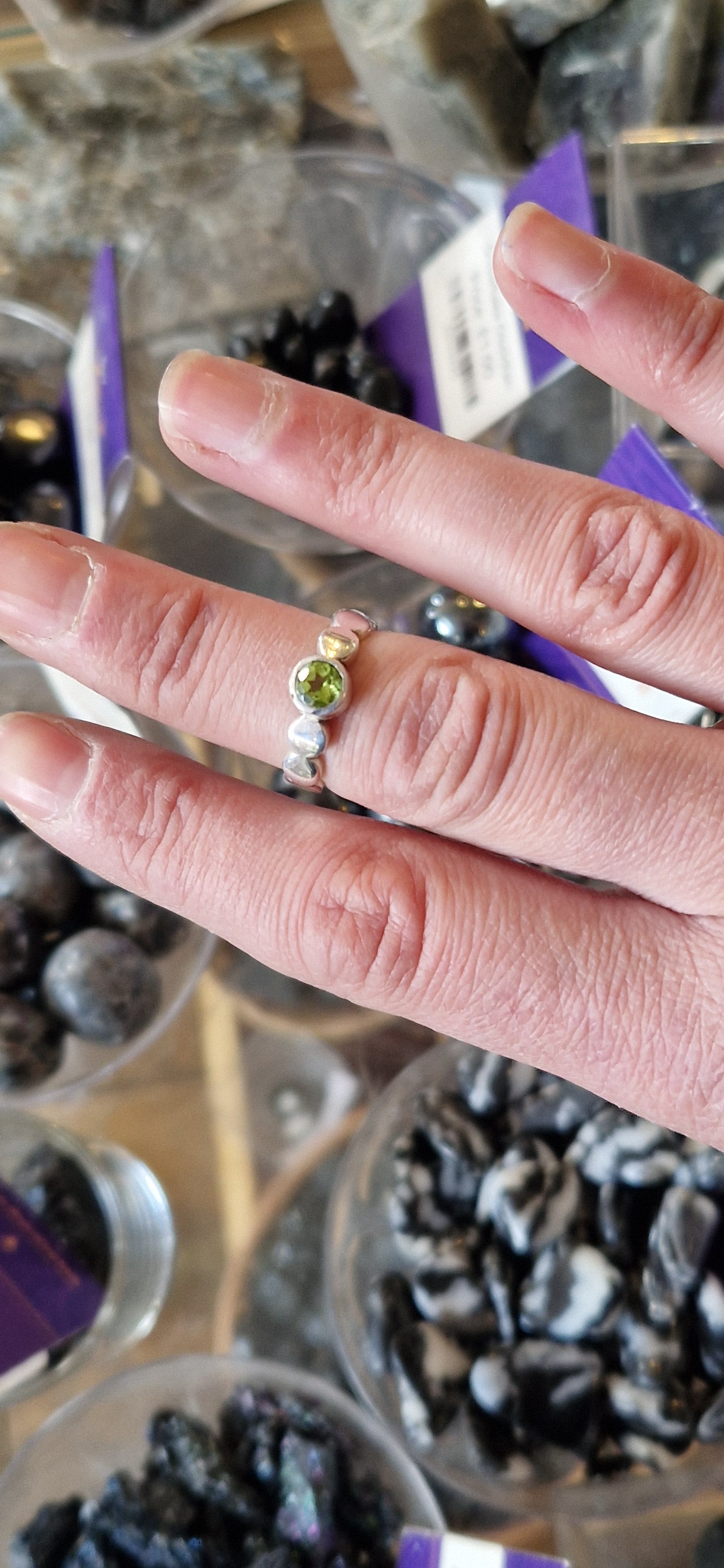 Peridot Silver Ring