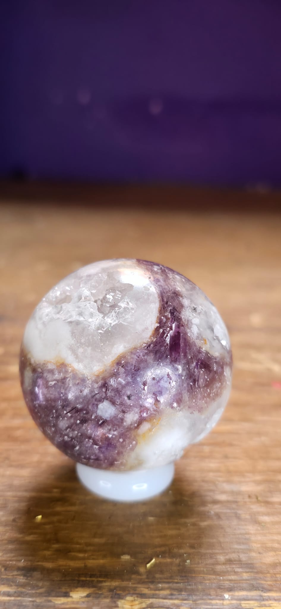 Druzy Lepidolite Sphere (132g)