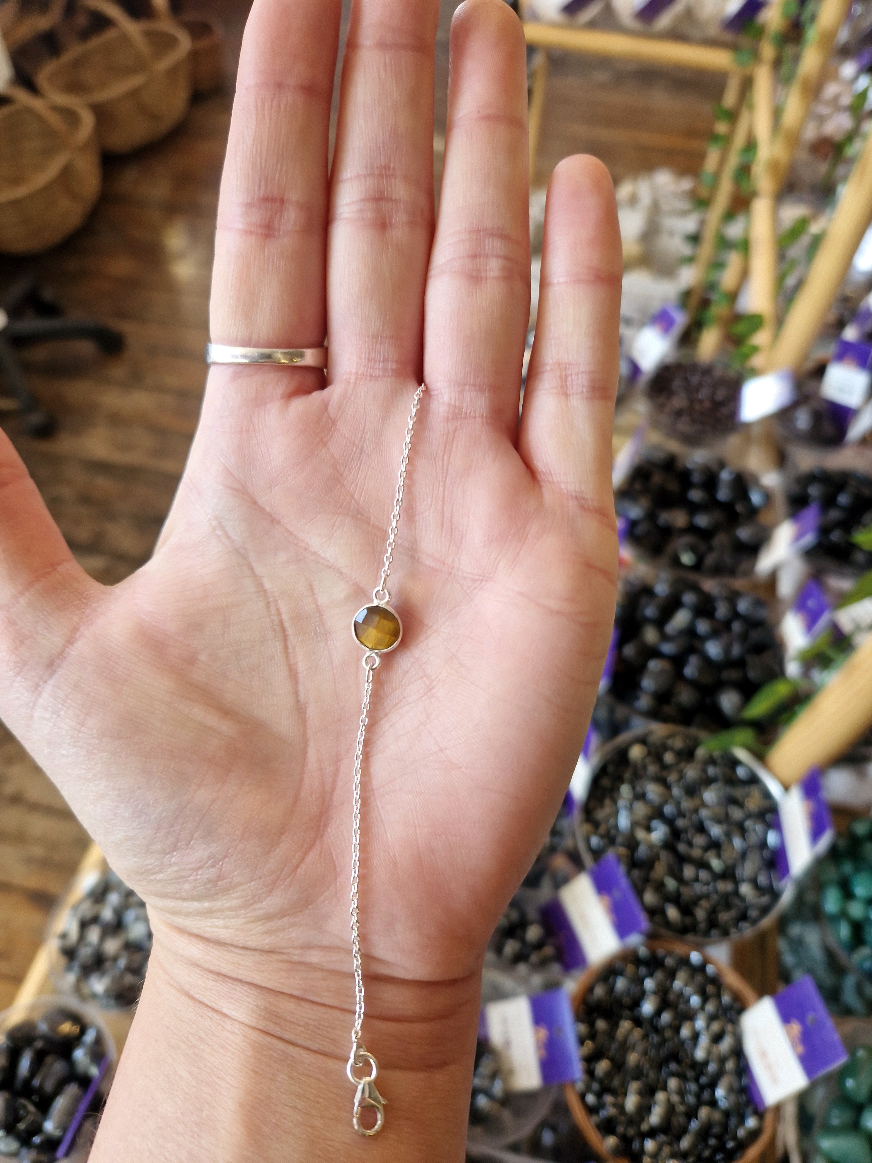 Tiger’s Eye Silver Bracelet