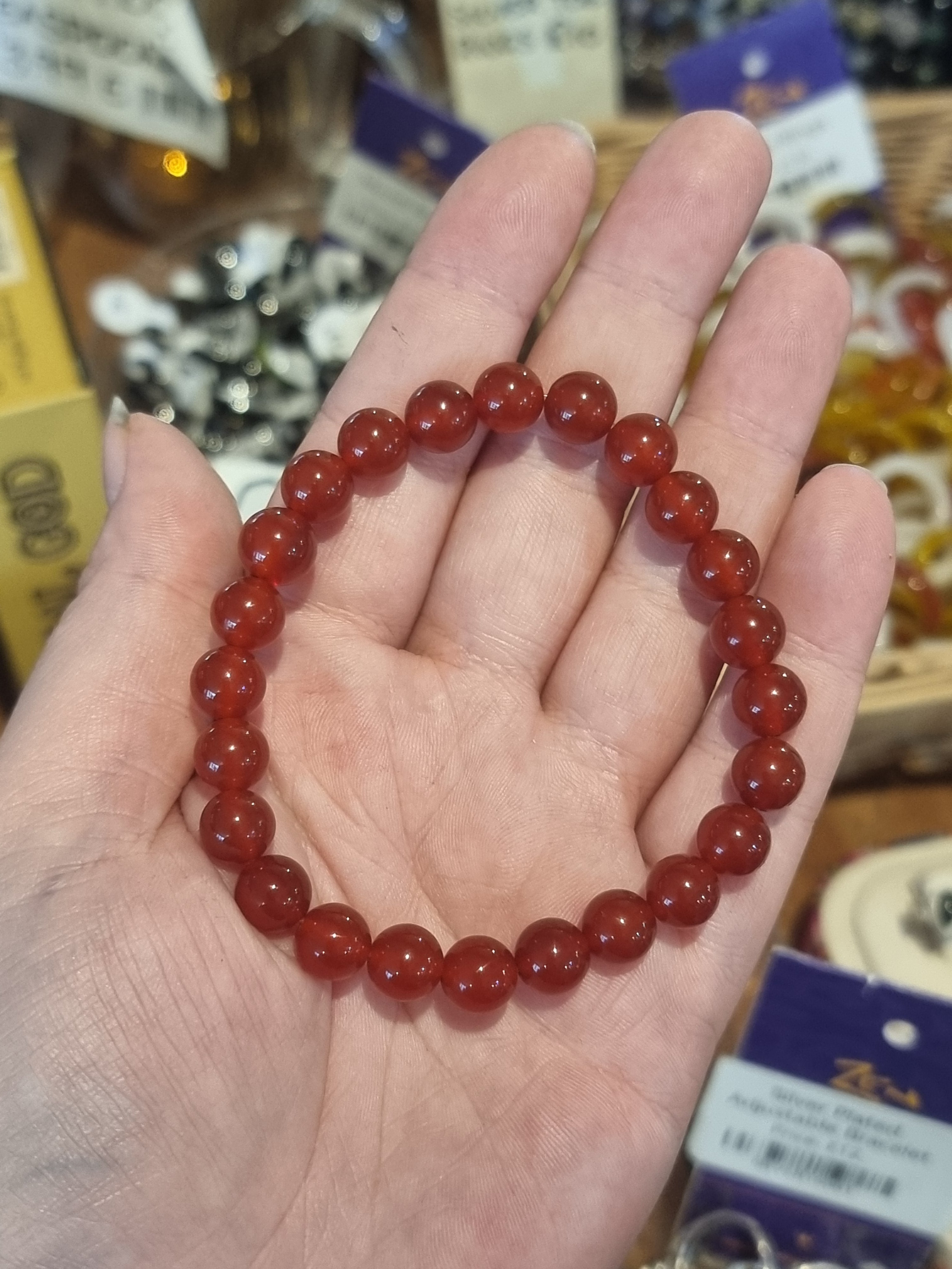 Carnelian Large Beaded Bracelets