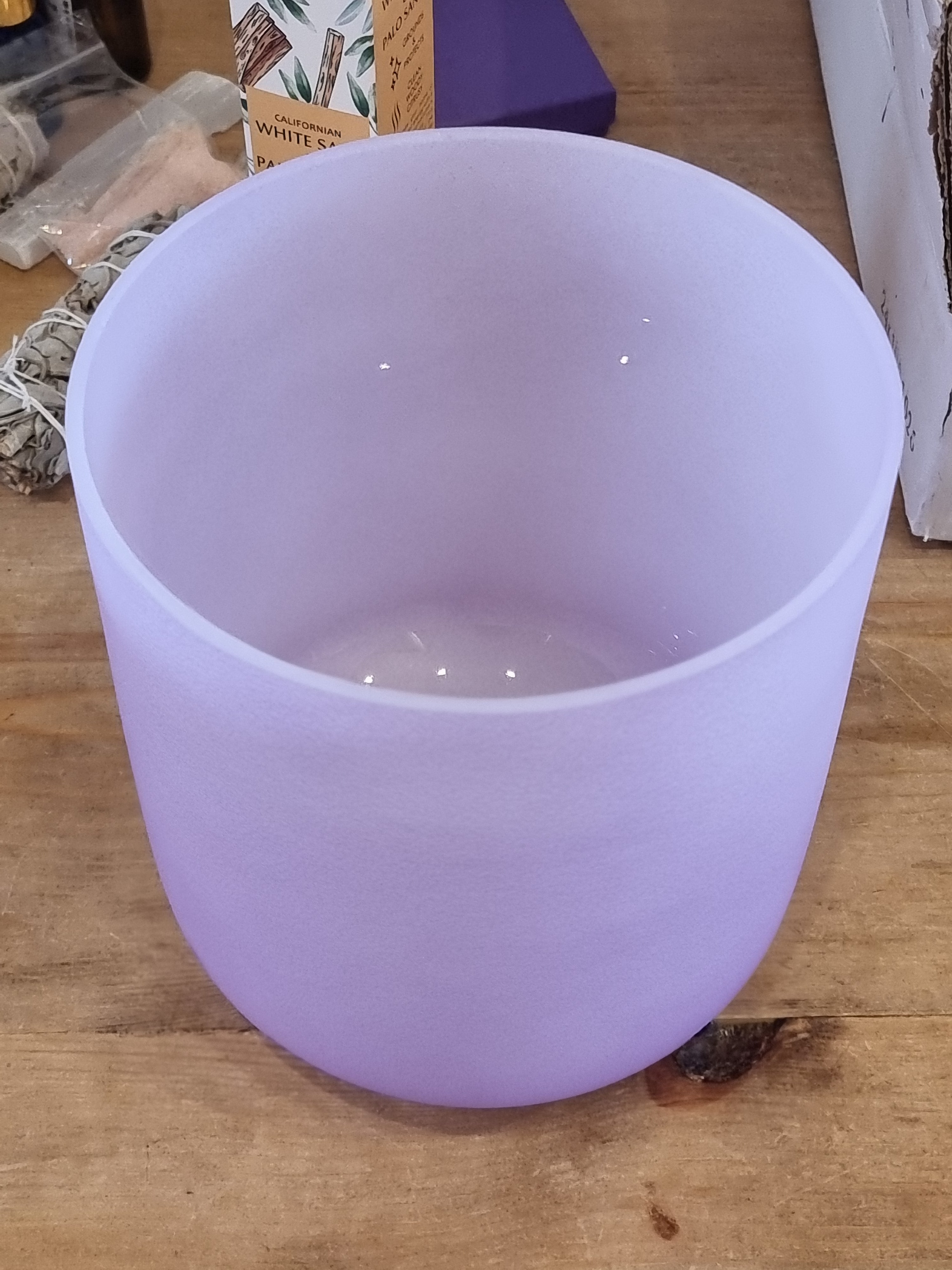 Crystal Singing Bowl (Purple)