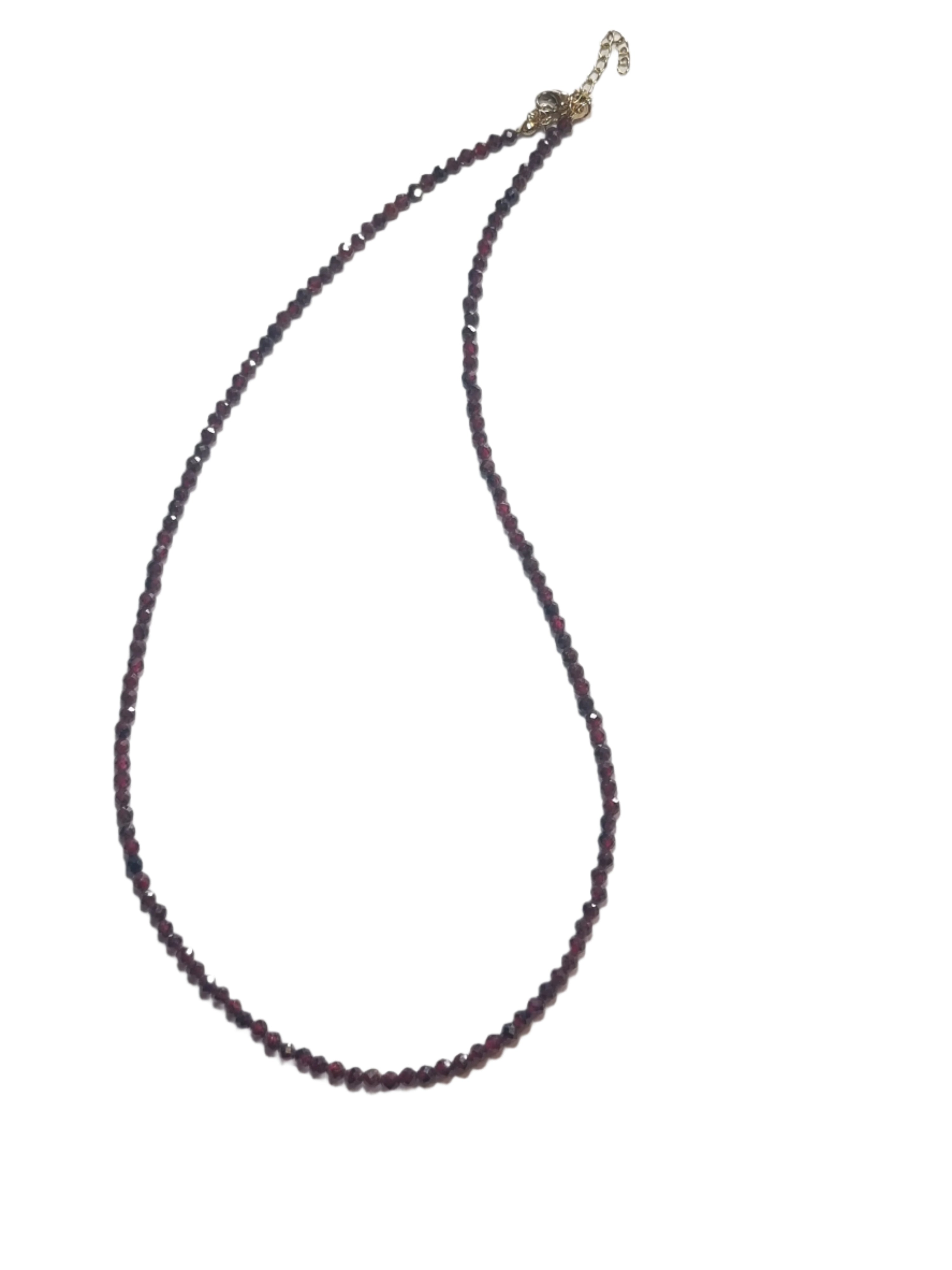 Garnet Faceted Necklace
