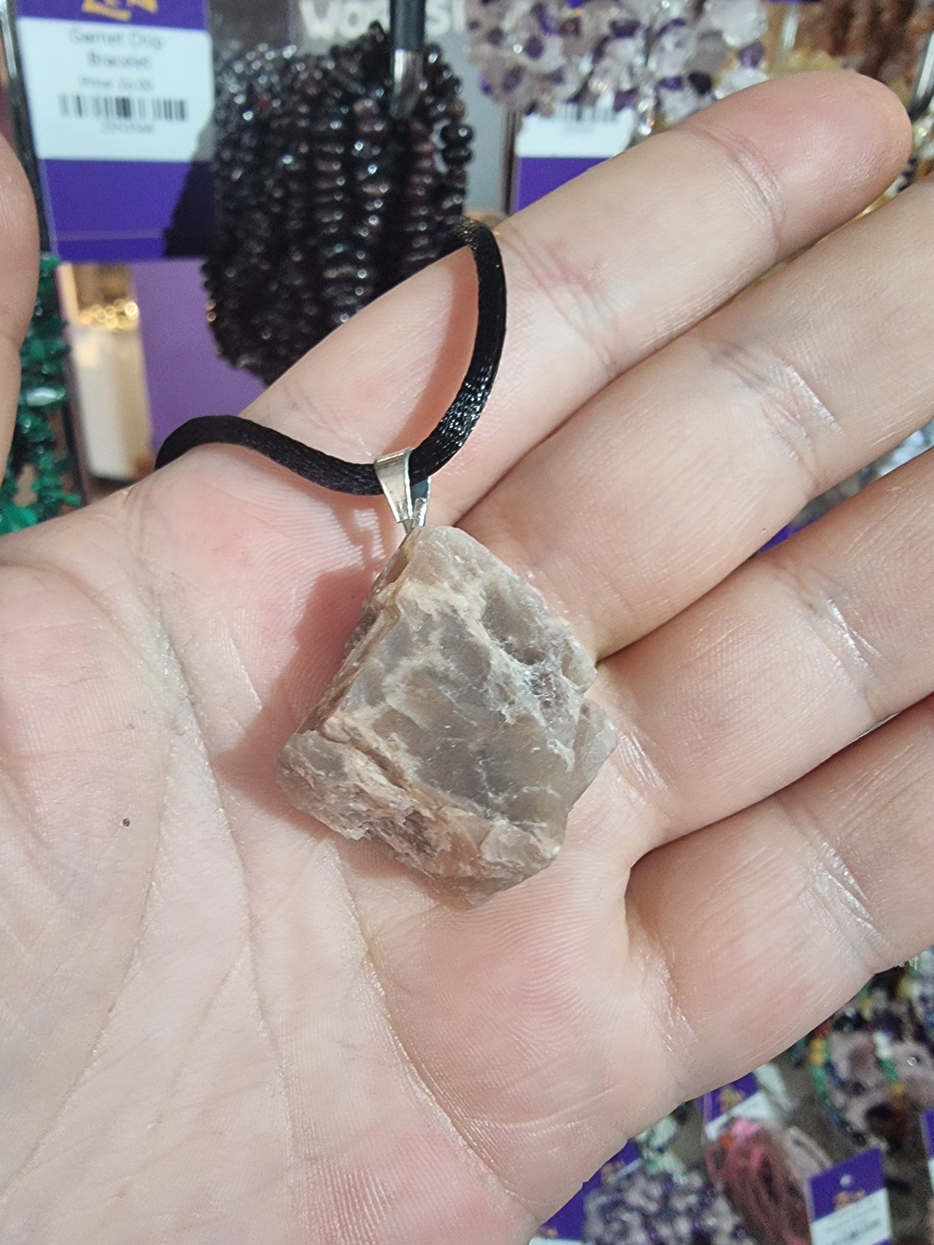 Pink Moonstone Pendant