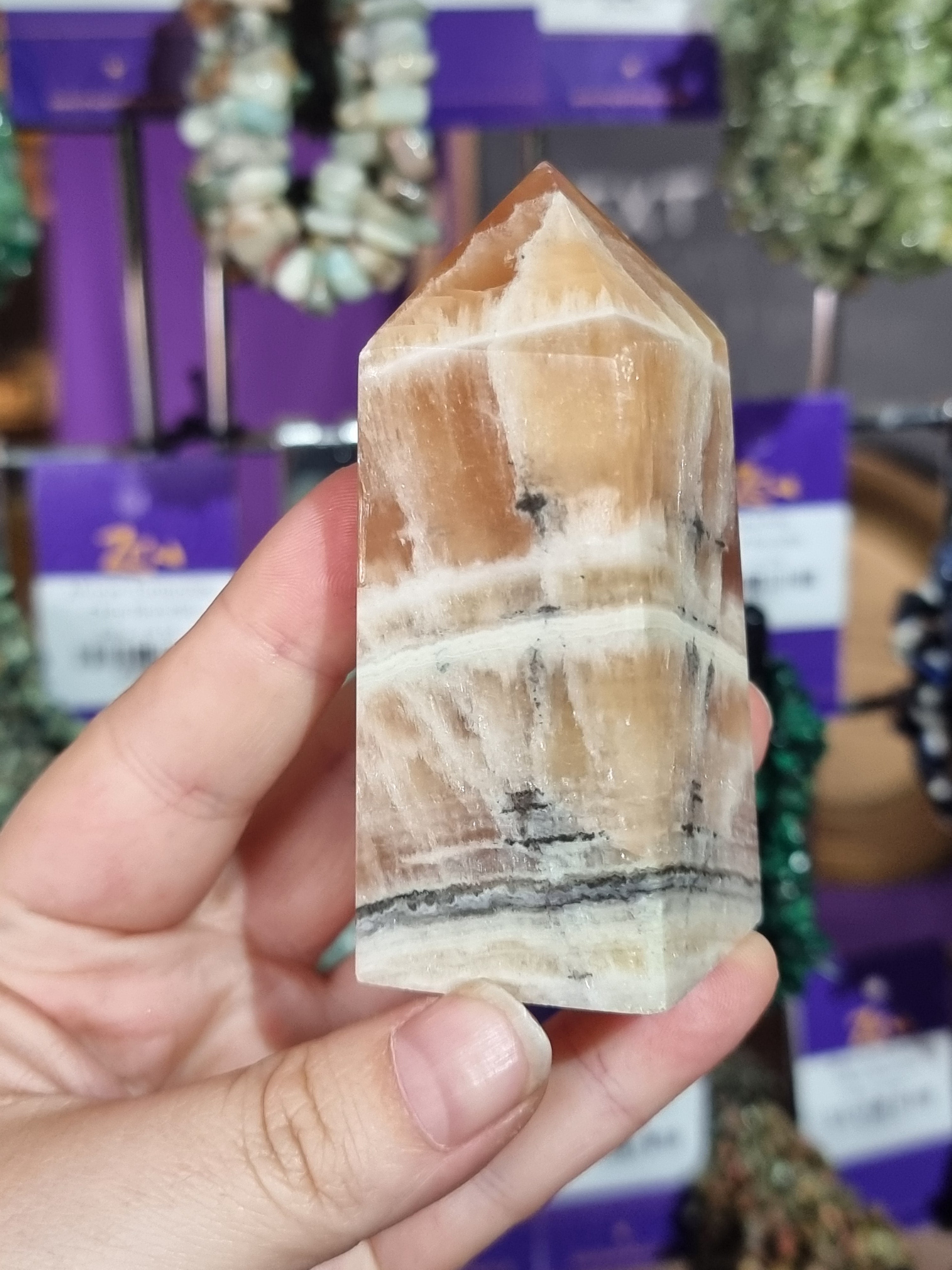 Orange Calcite Tower