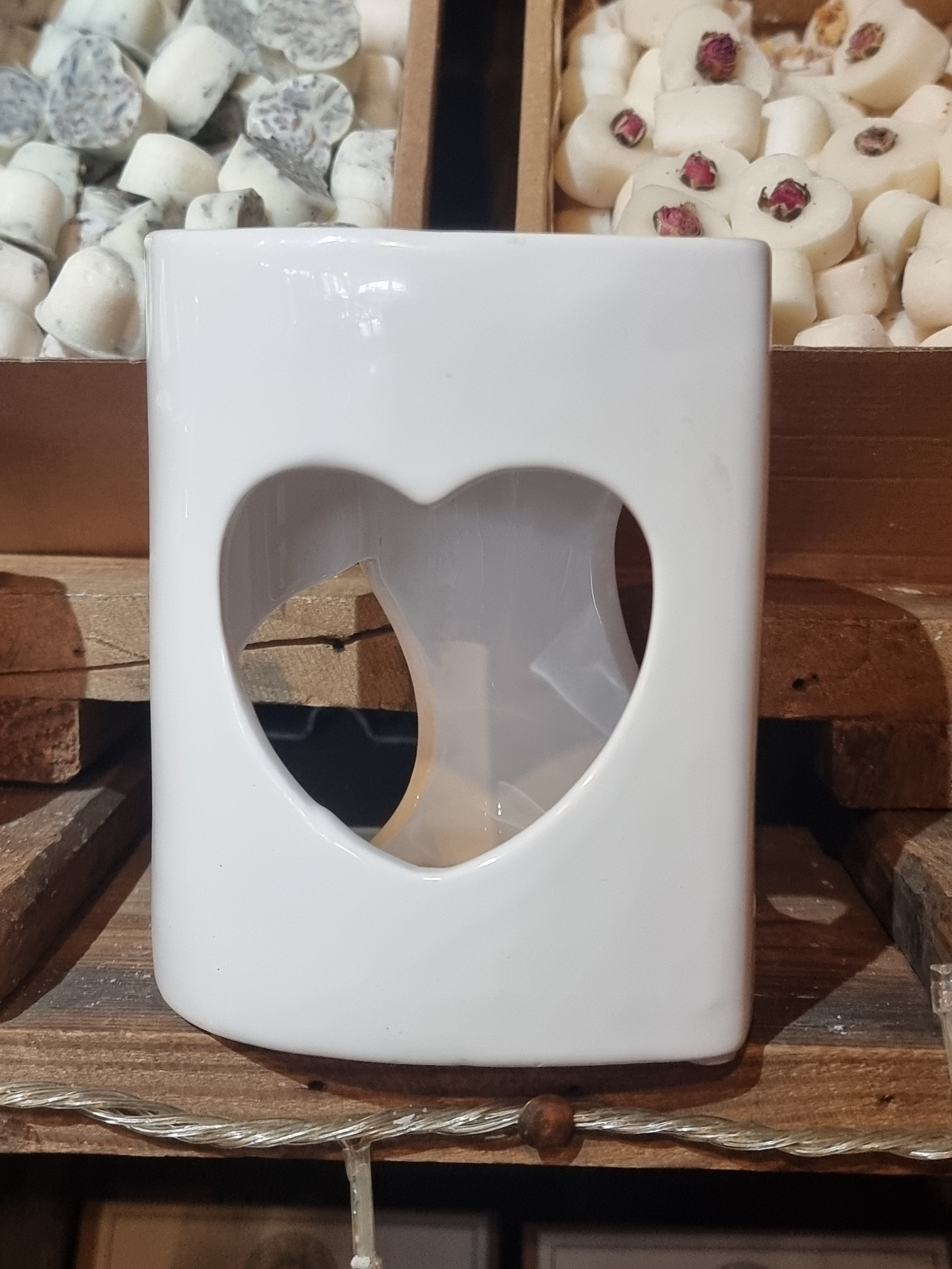 White Heart Oil Burner