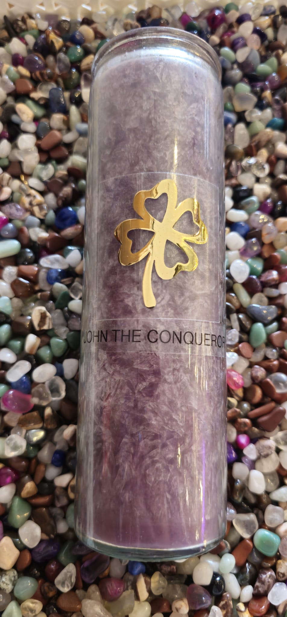 John The Conqueror Candle Purple