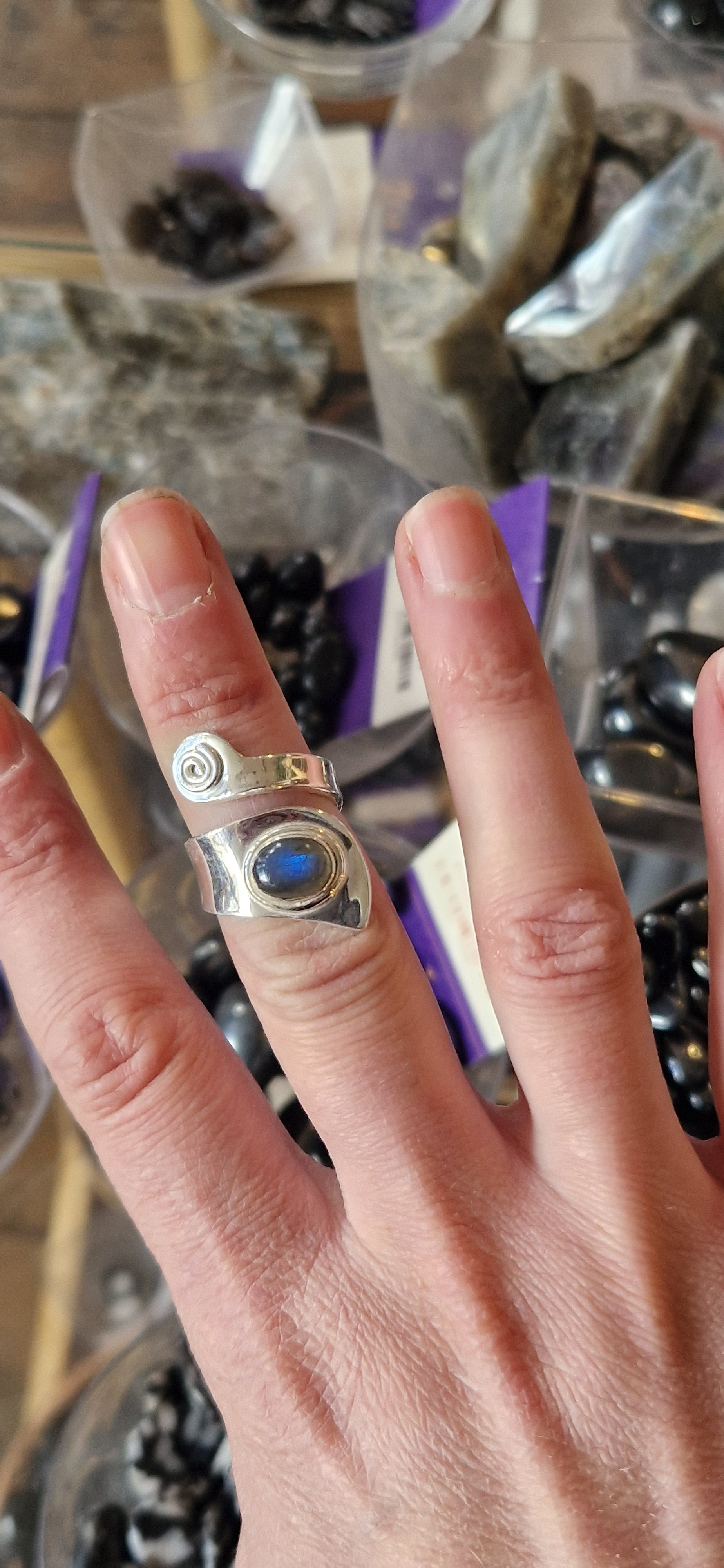 Labradorite Silver Ring
