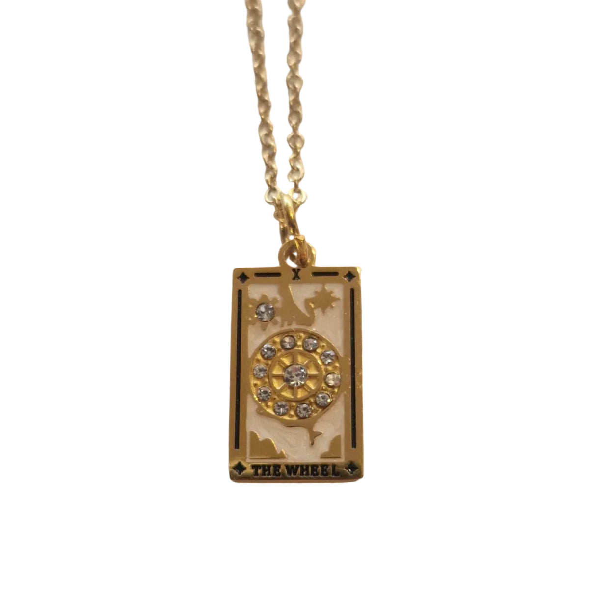 Tarot Necklace (The Wheel)