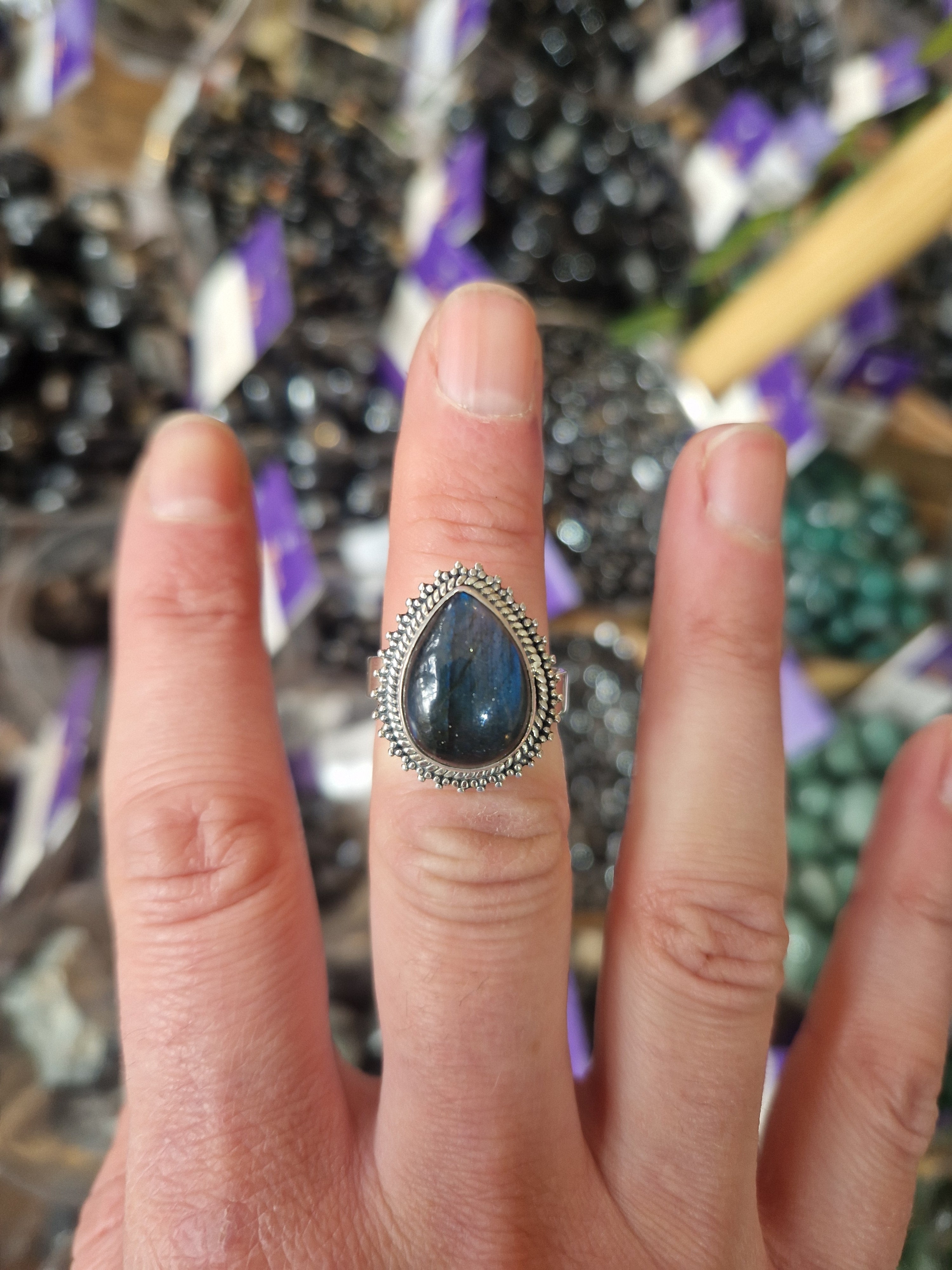 Labradorite Silver Ring