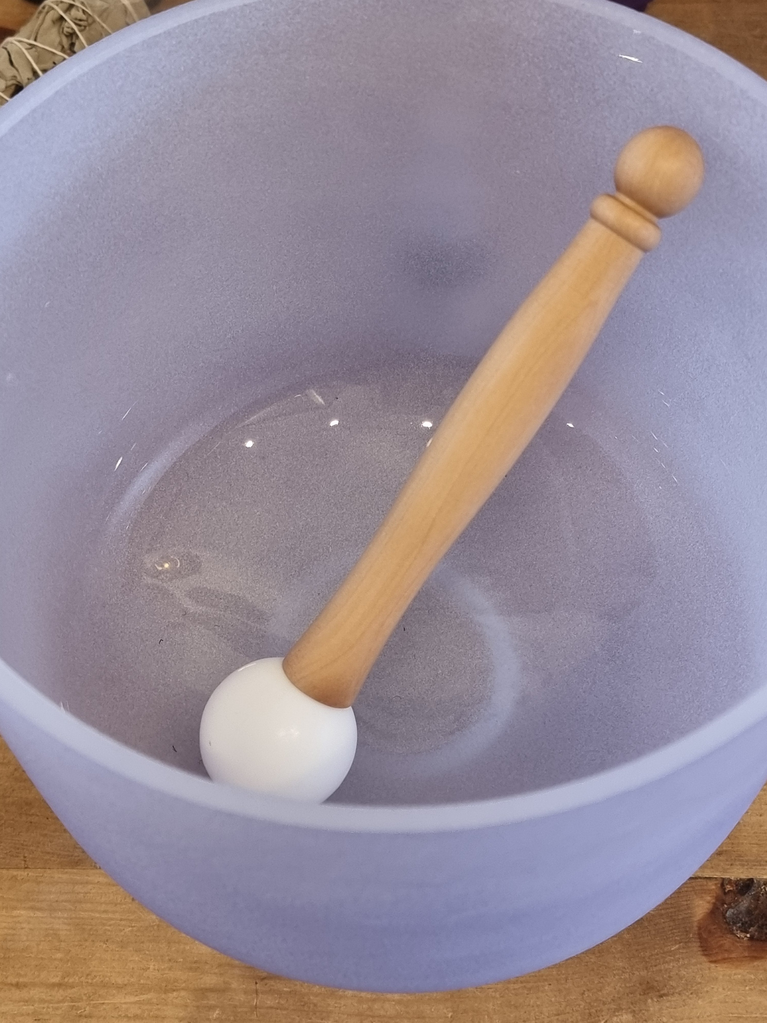 Crystal Singing Bowl (Purple)