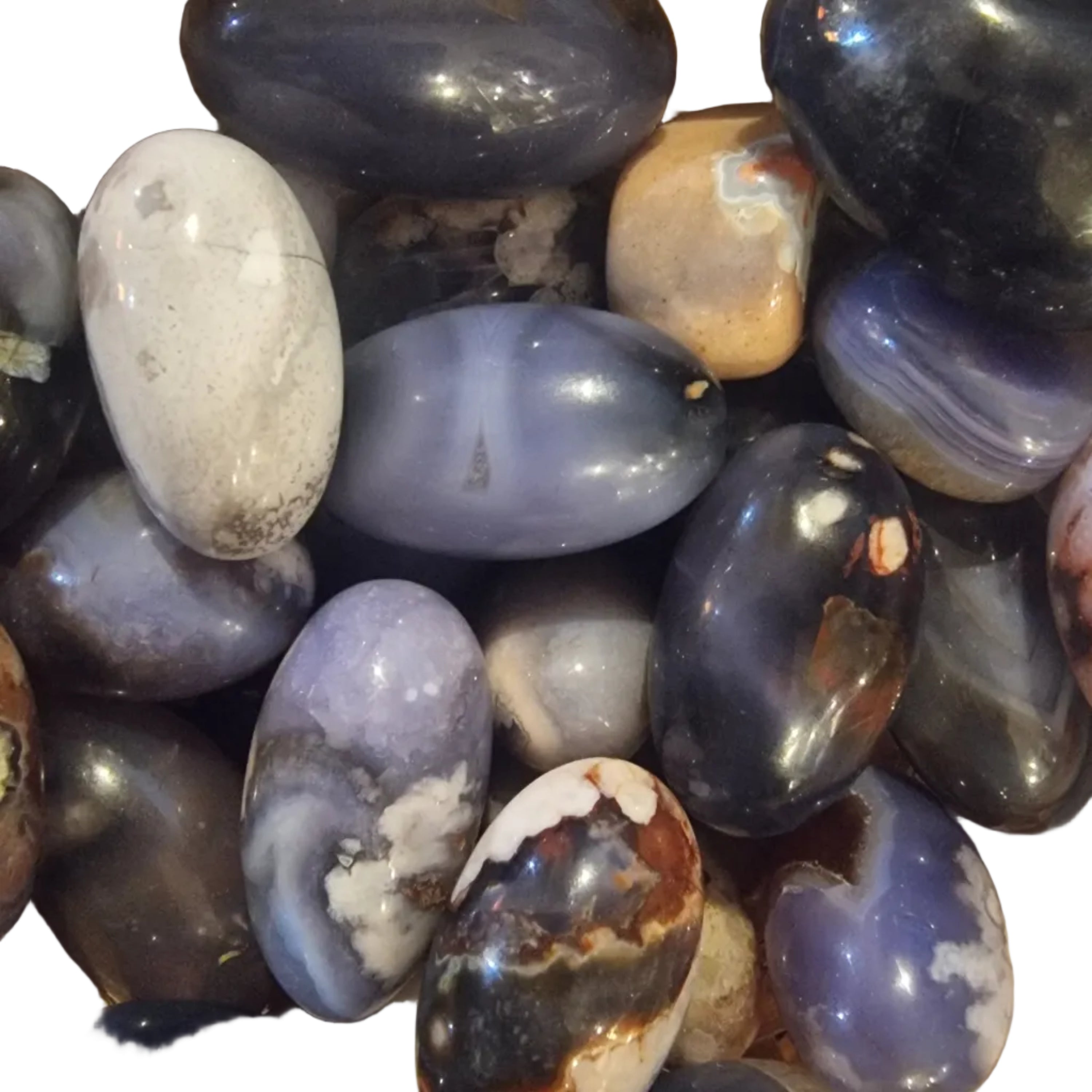 Blue Flower Agate (Medium)