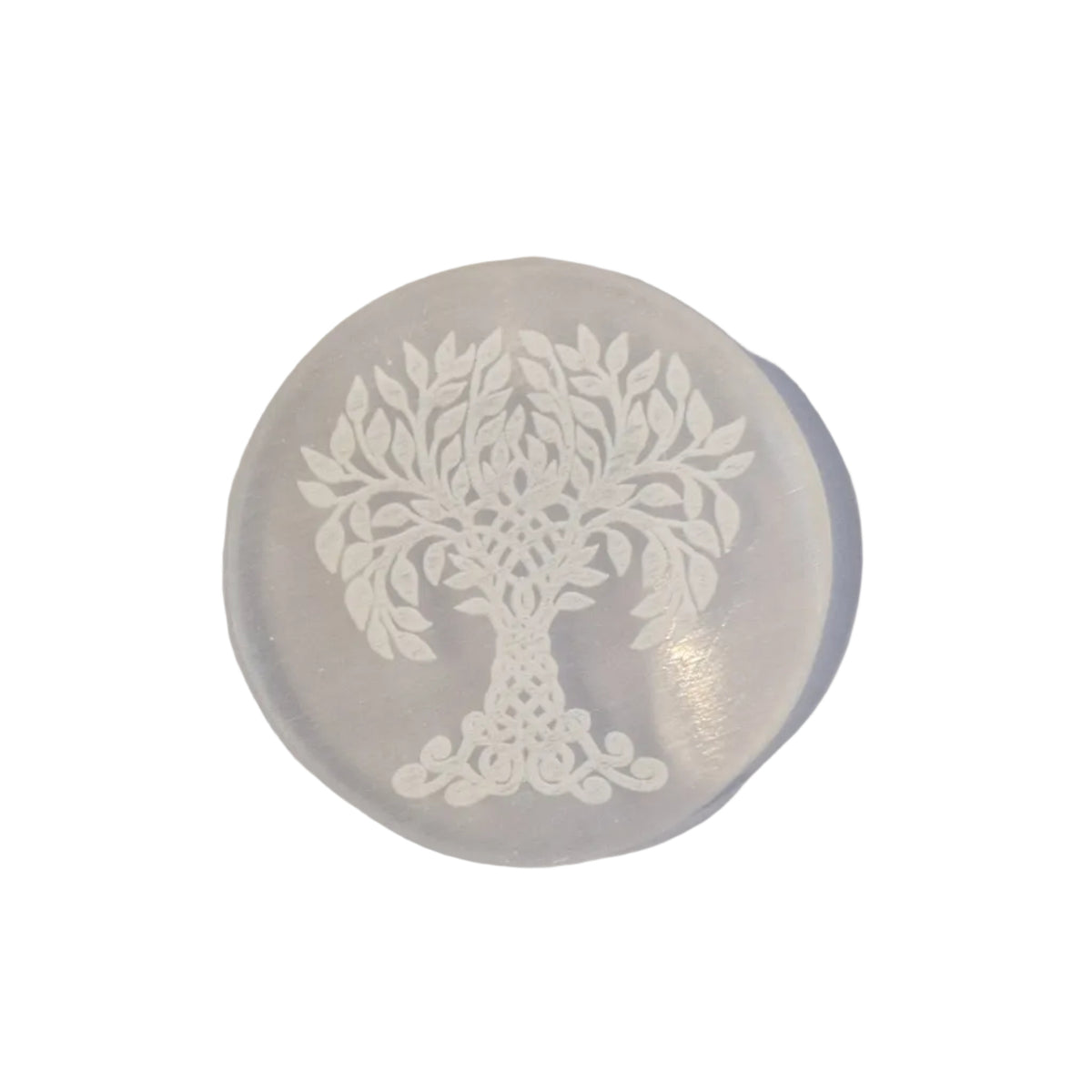 Selenite Plate - Tree of Life