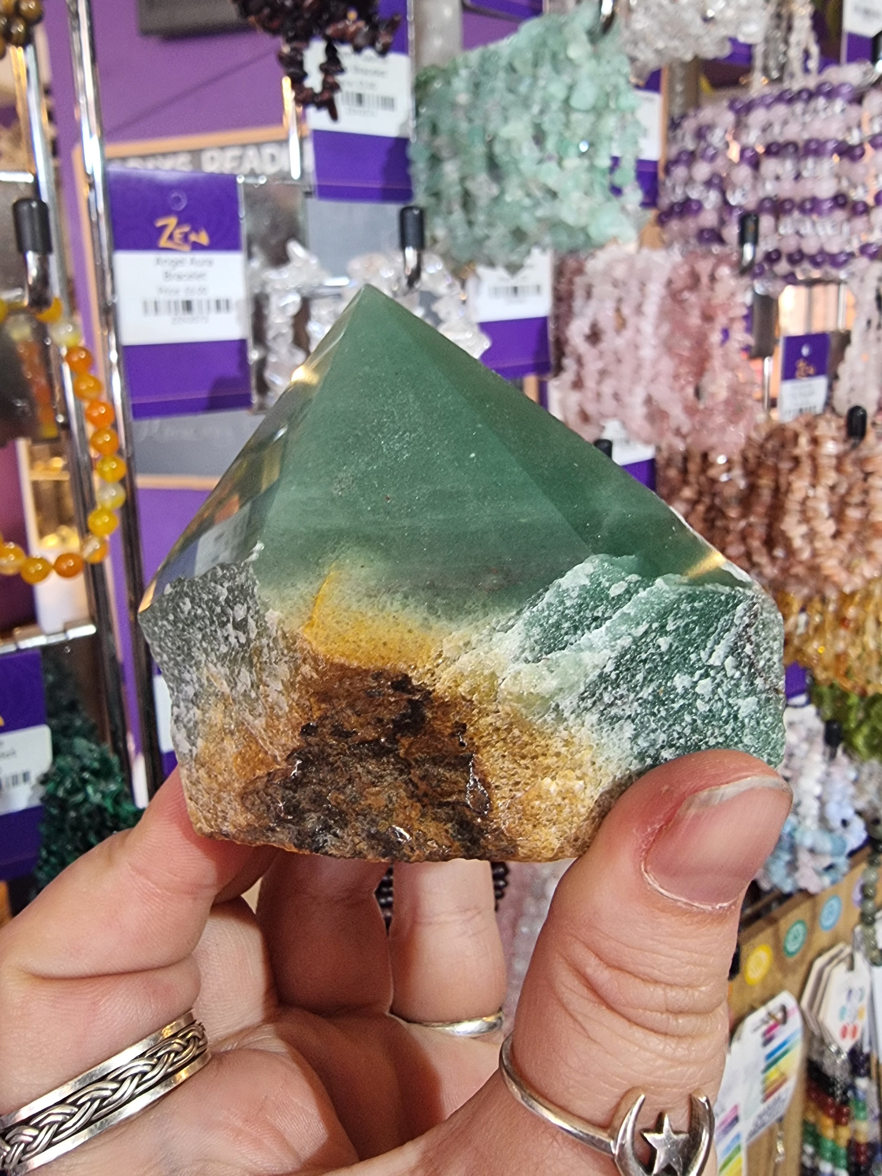 Green Aventurine Carved Point