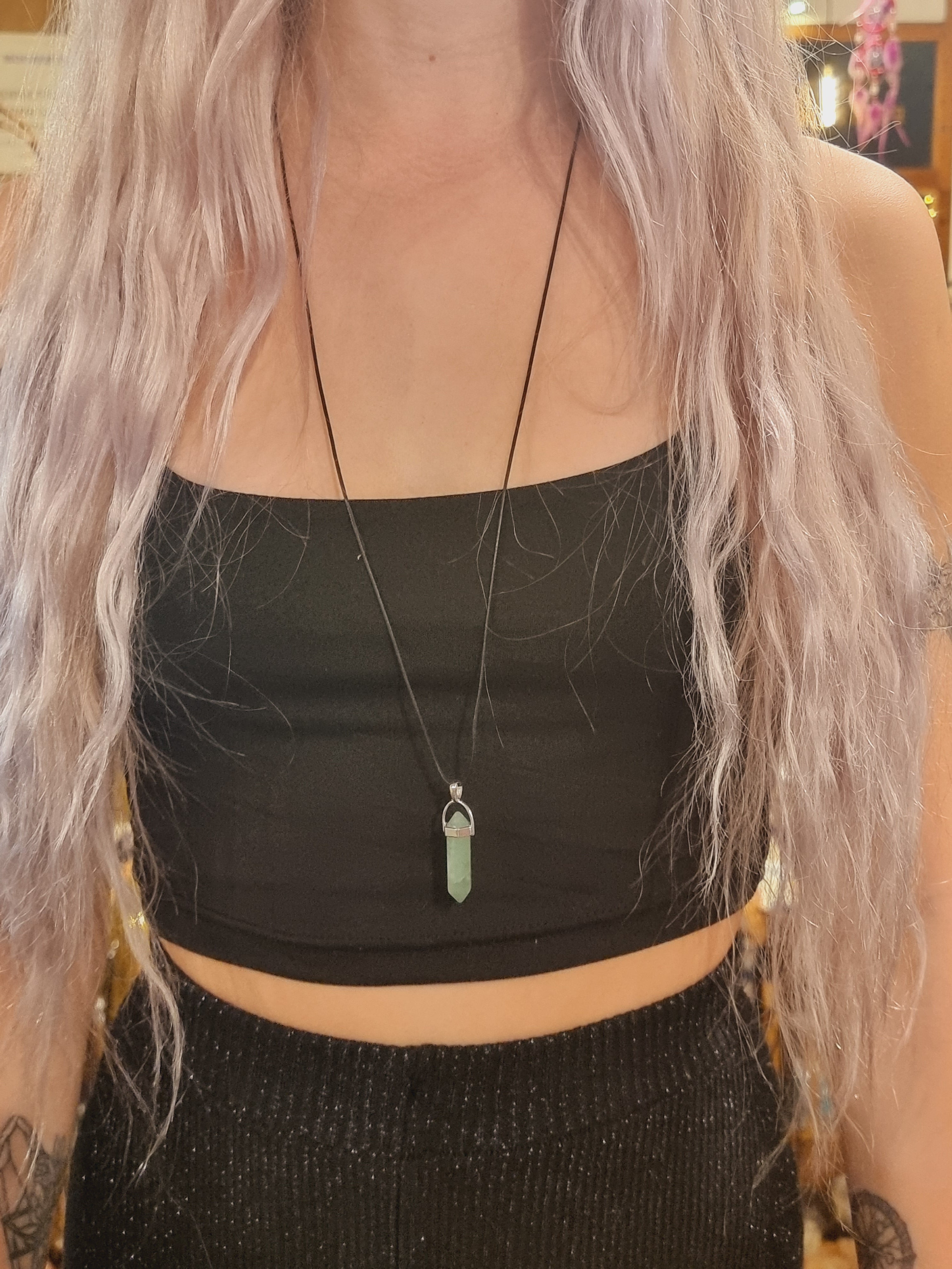 Green Aventurine Point Pendant
