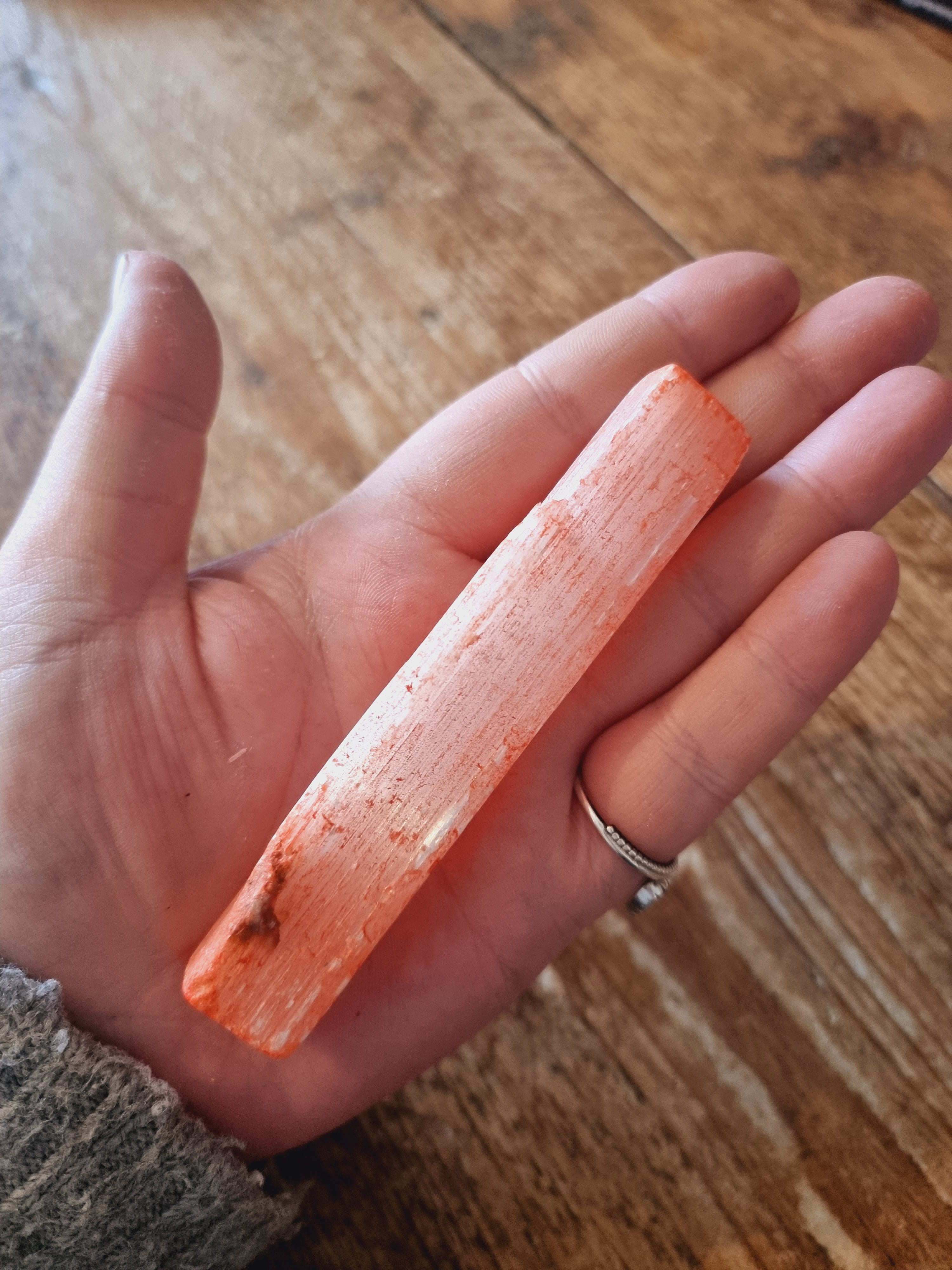 Rainbow Selenite (Orange)