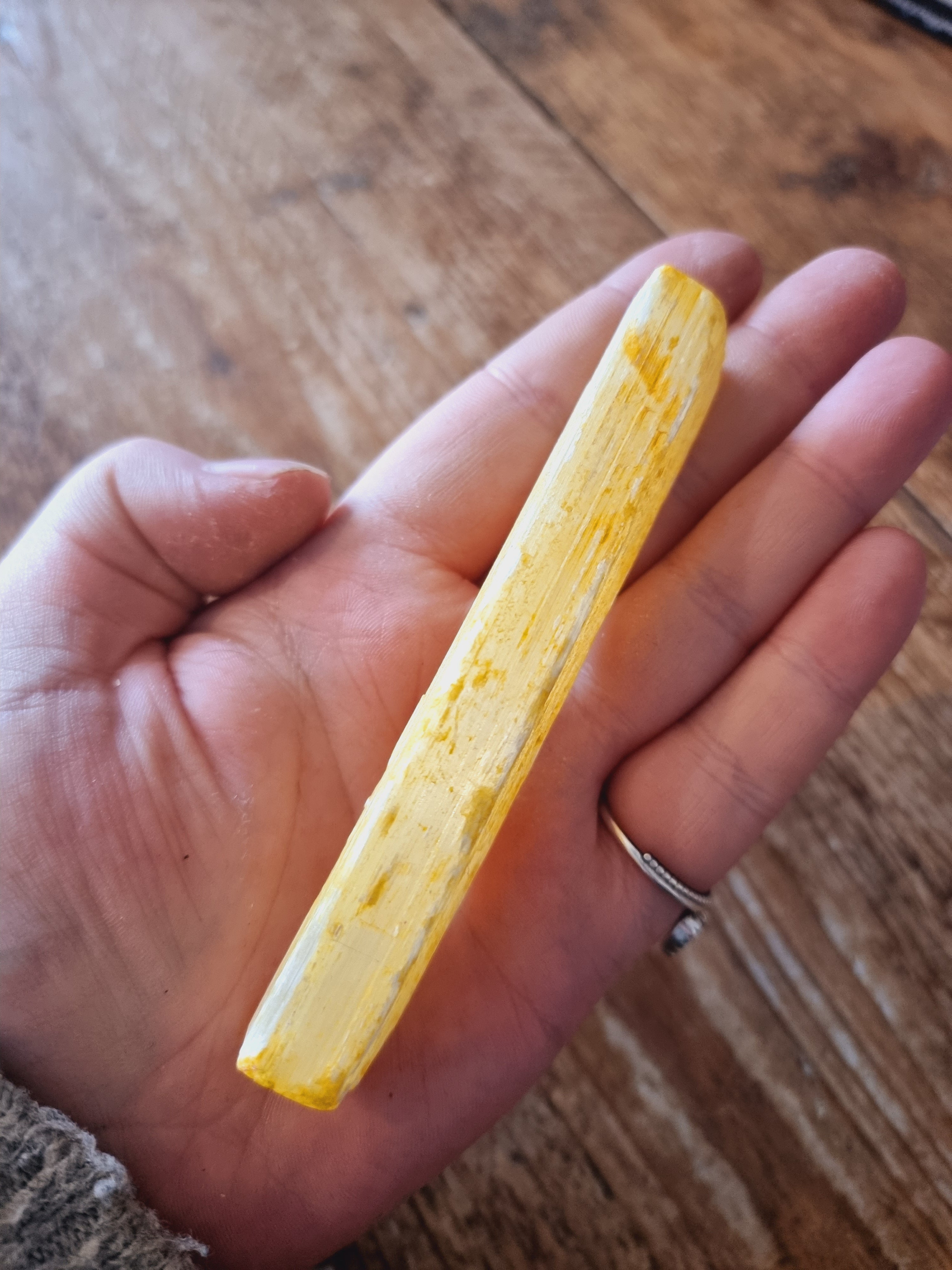 Rainbow Selenite (Yellow)
