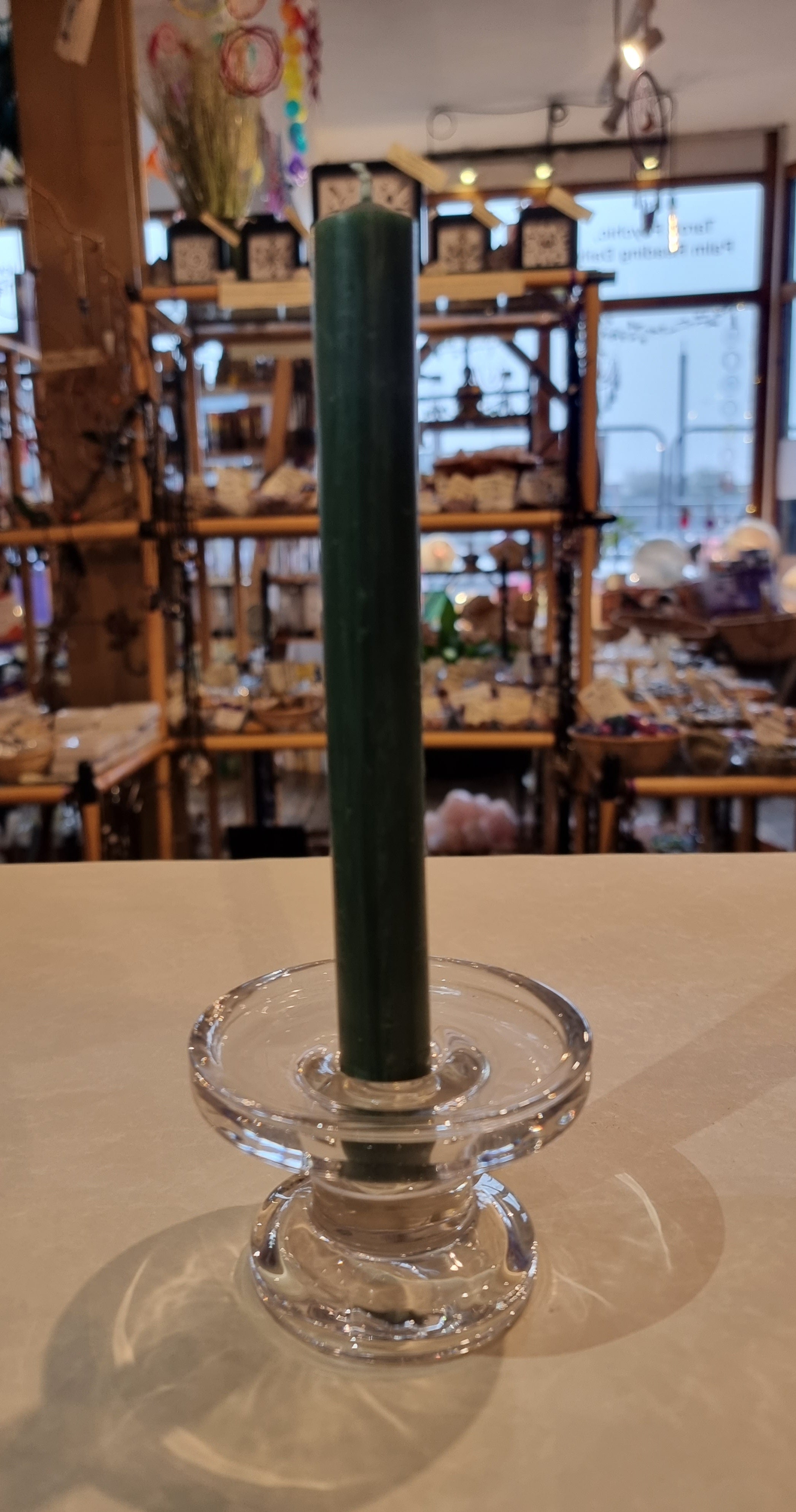 Green Rustic Candle