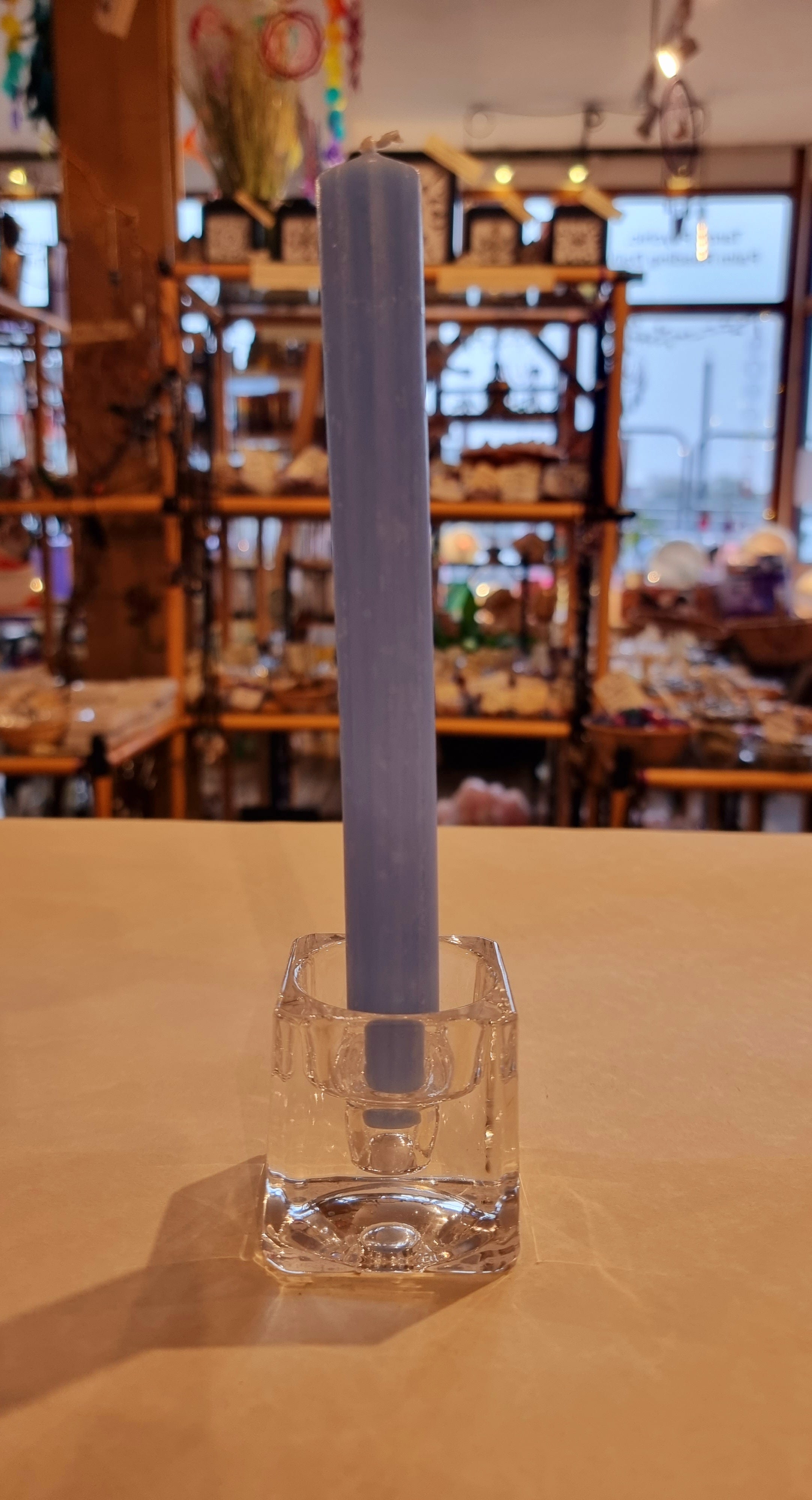 Blue Rustic Candle