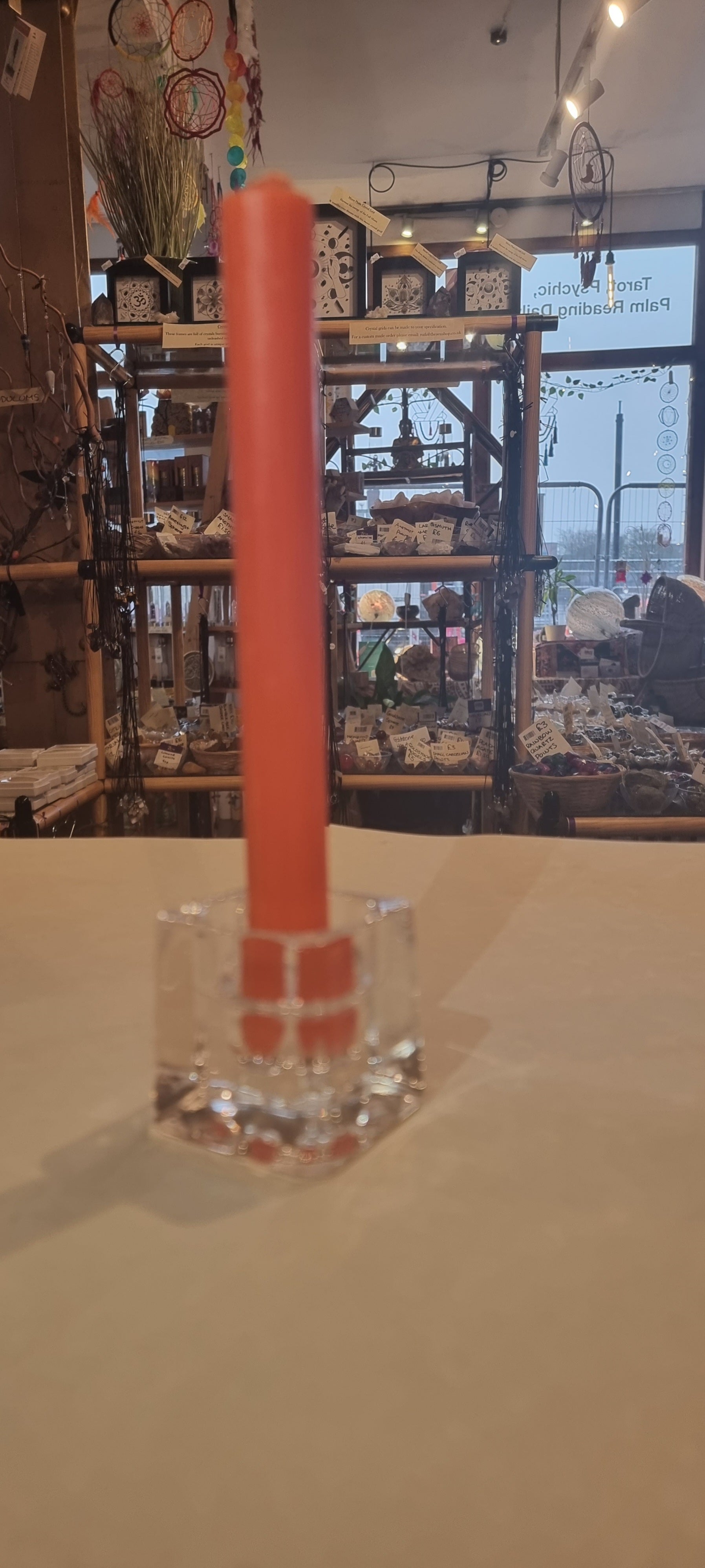 Orange Rustic Candle